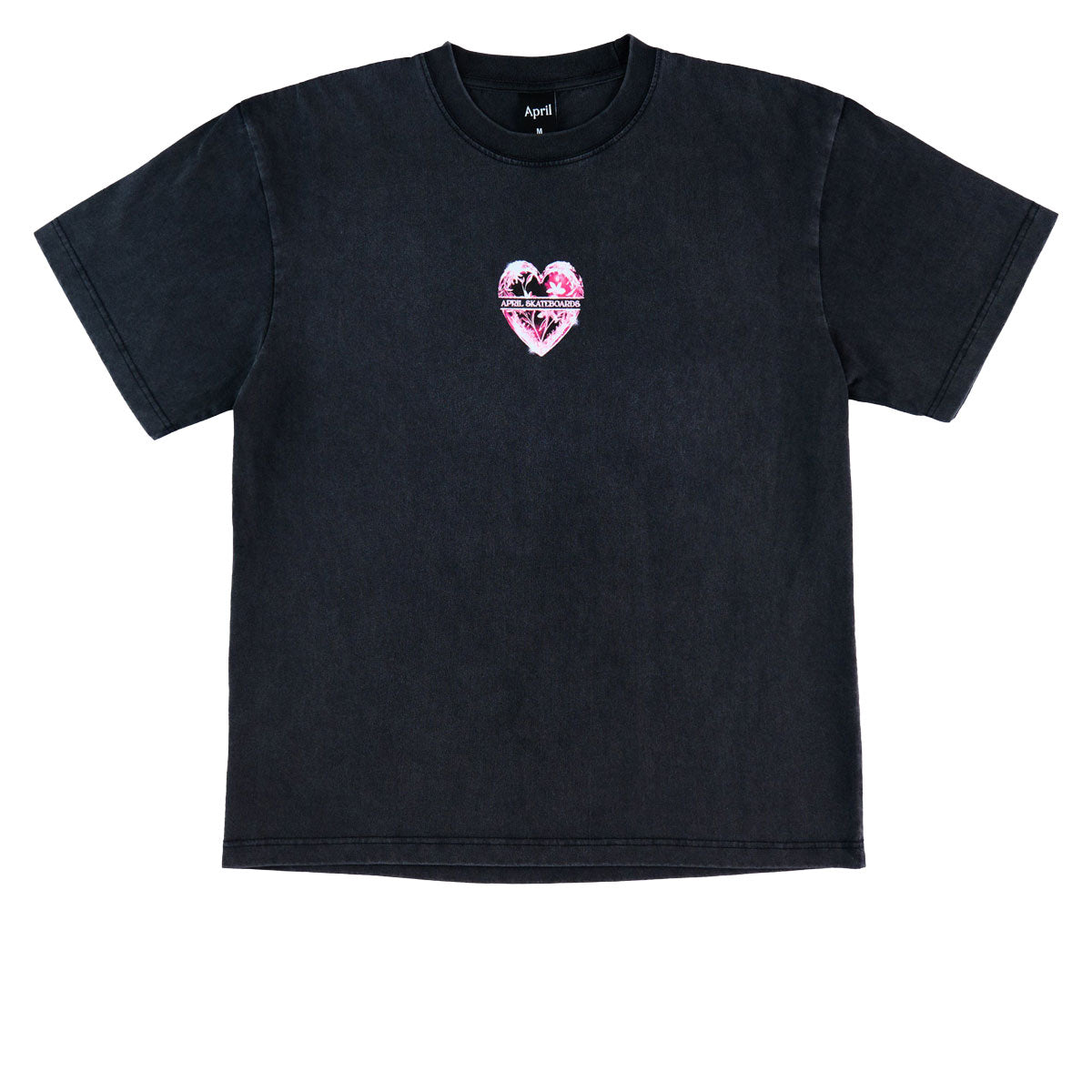 April Heart T-Shirt - Vintage Black image 1