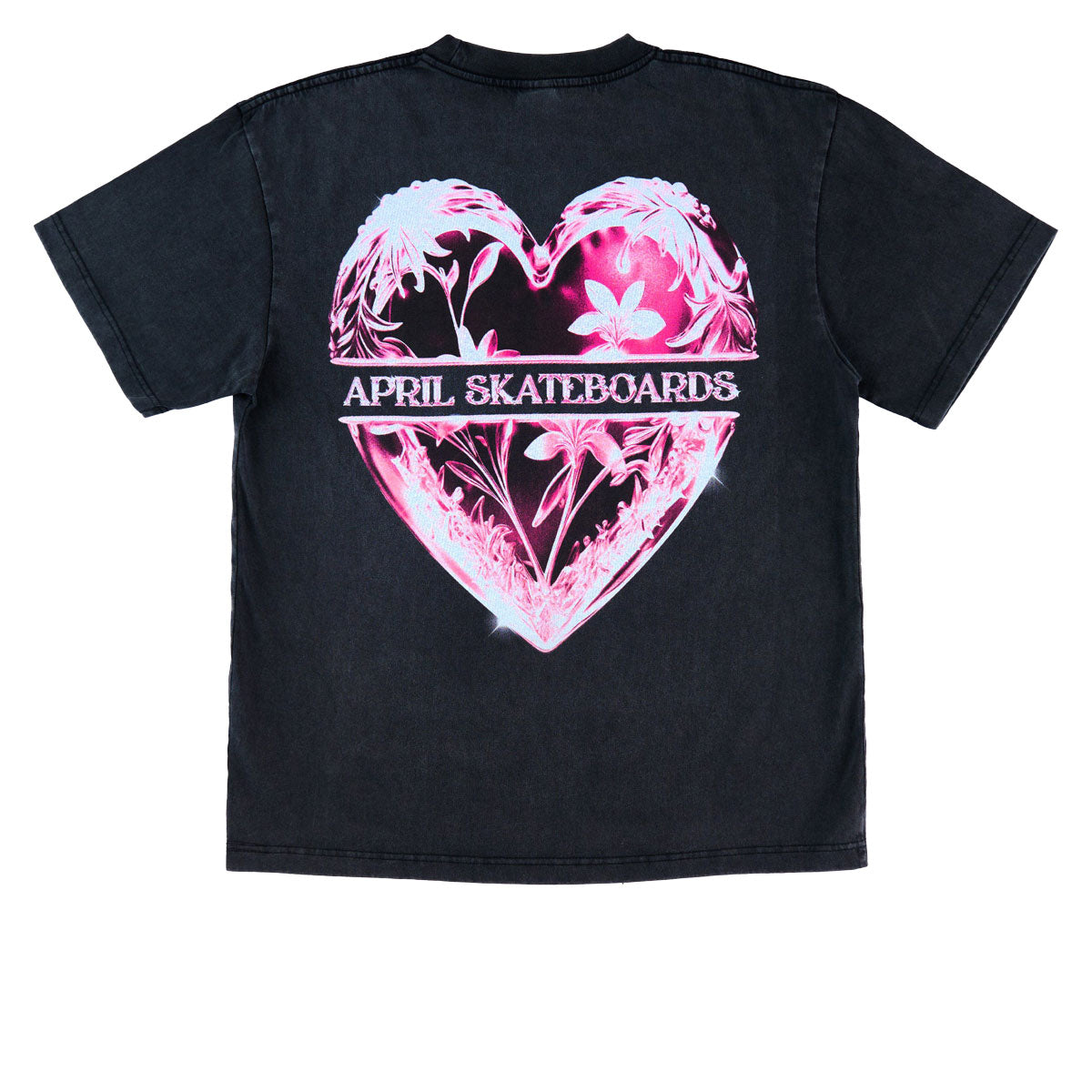 April Heart T-Shirt - Vintage Black image 2