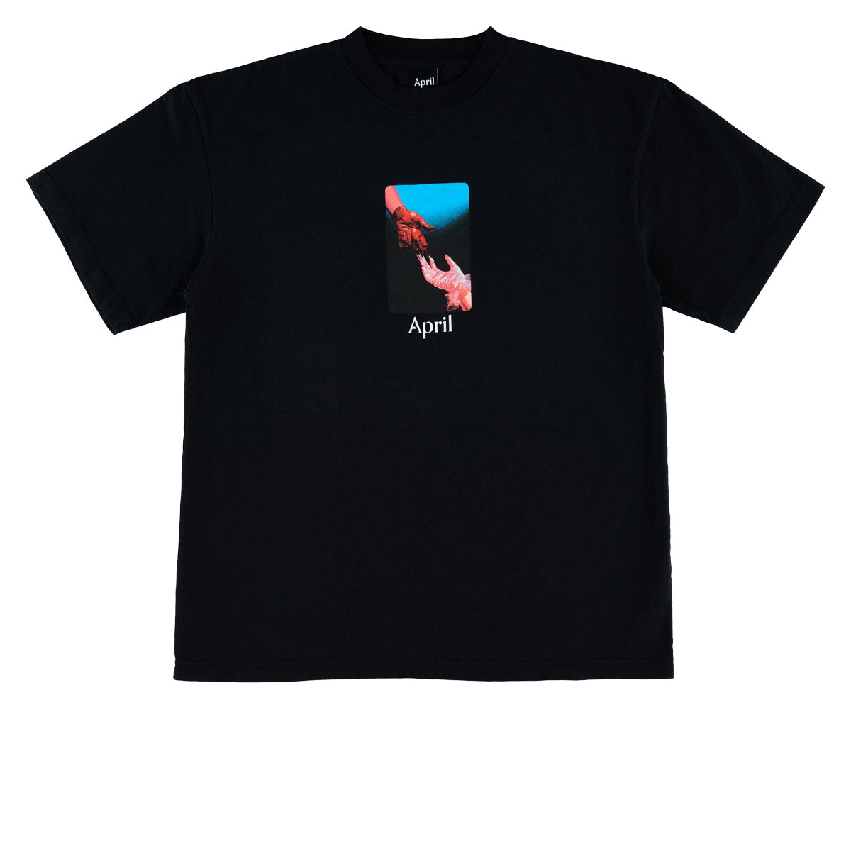 April Material T-Shirt - Black image 1