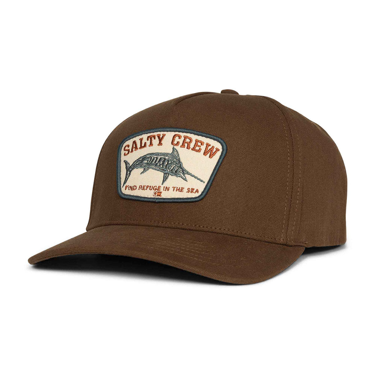Salty Crew Billfisher Strapback Hat - Dark Brown image 1