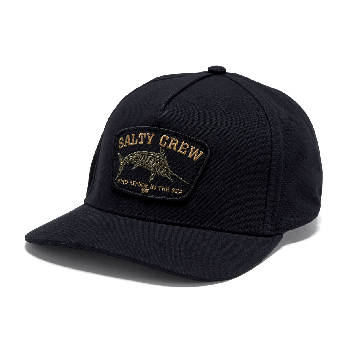 Salty Crew Billfisher Strapback Hat - Black image 1