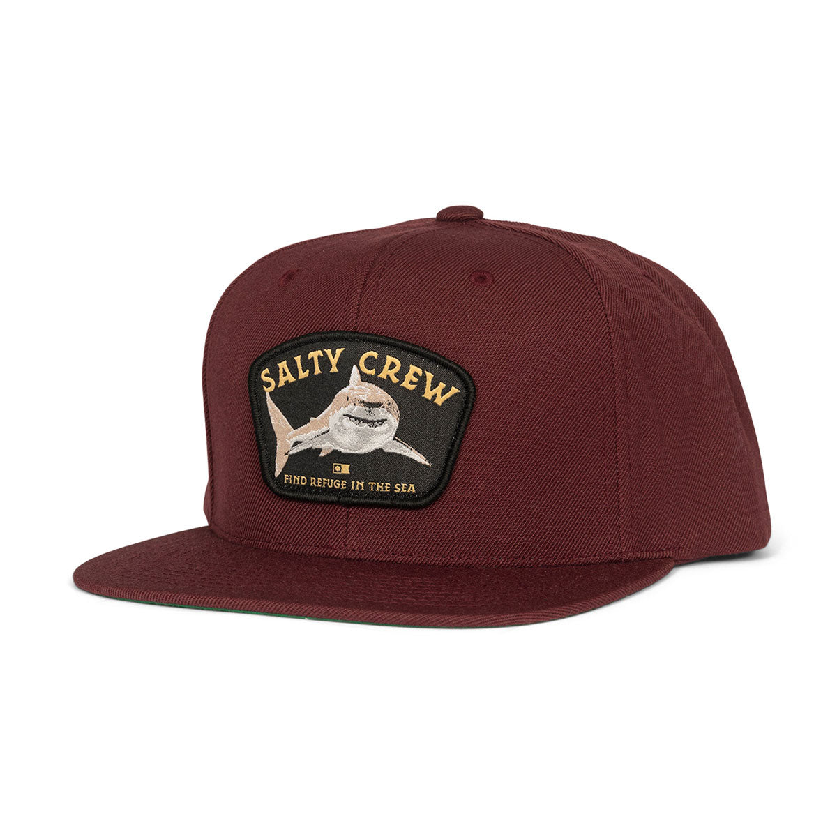 Salty Crew Lurking 6 Panel Hat - Burgundy image 1