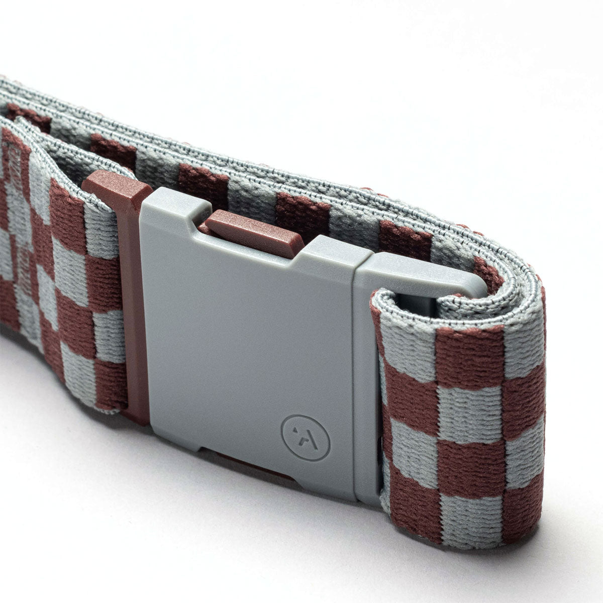 Arcade Check Belt - Cloud/Burgundy image 3