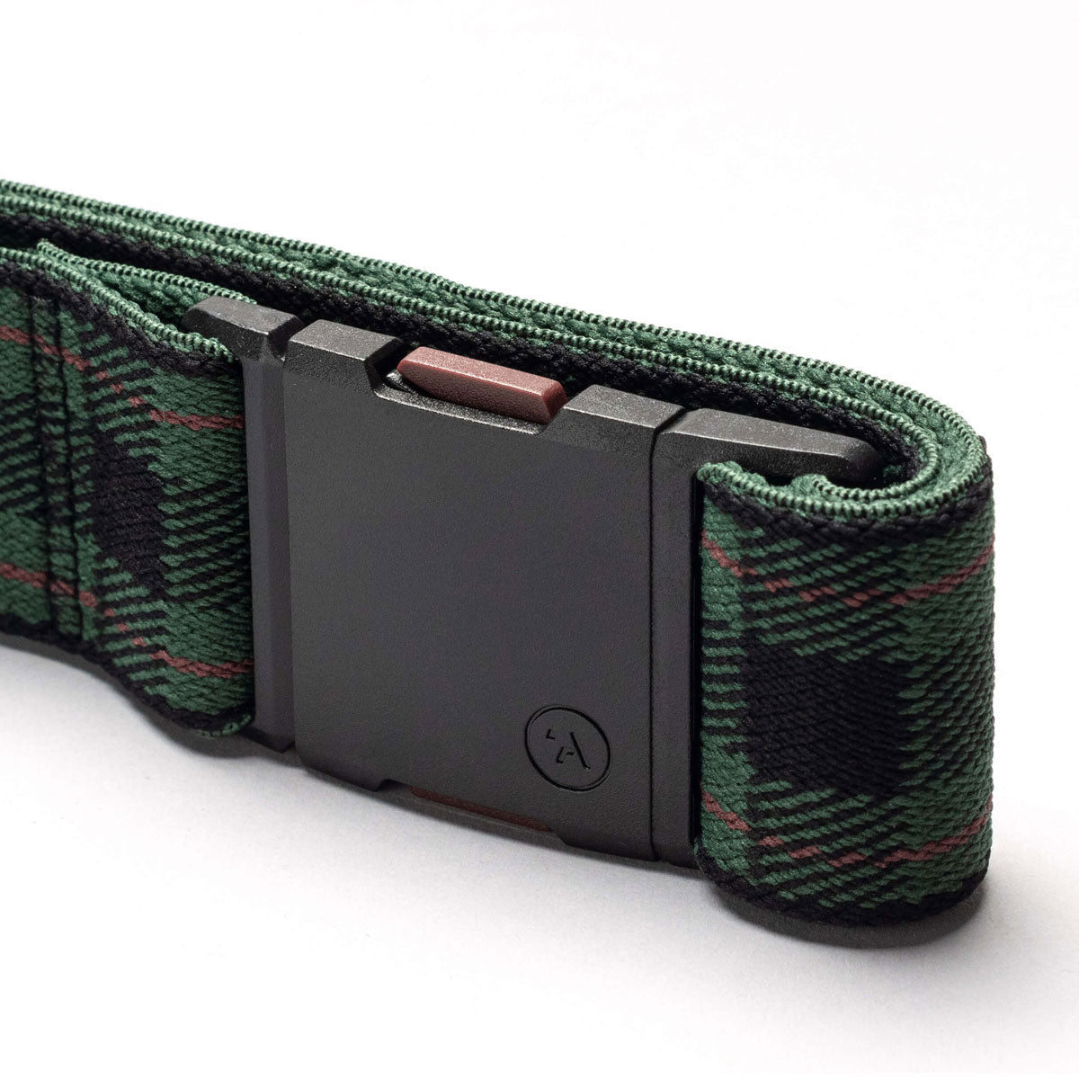 Arcade Plaid Belt - Emerald/Wine image 4