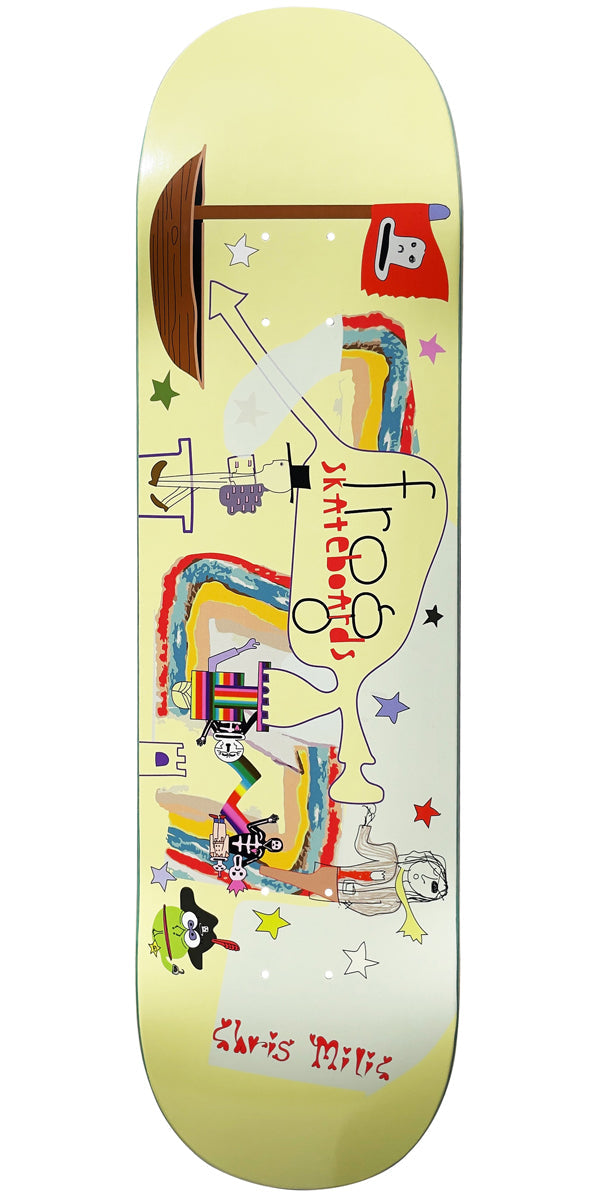 Frog Put Your Toes Away Chris Milic Skateboard Deck - Yellow - 8.38