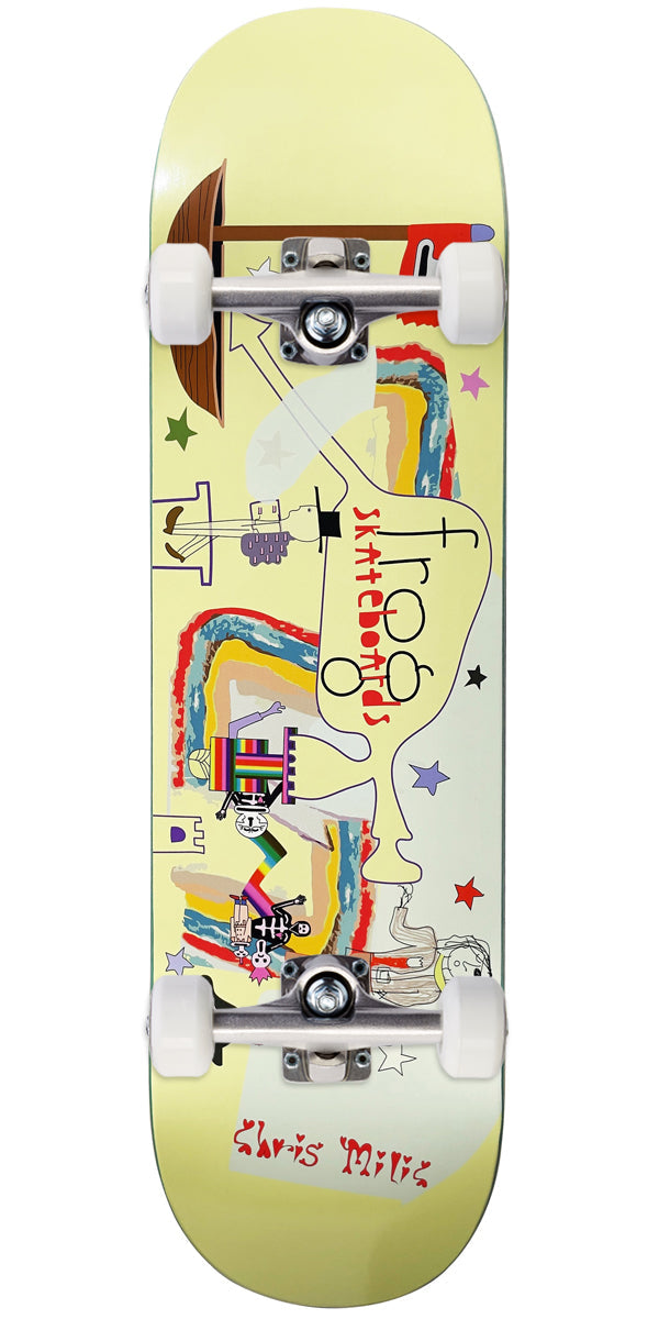 Frog Put Your Toes Away Chris Milic Skateboard Complete - Yellow - 8.38