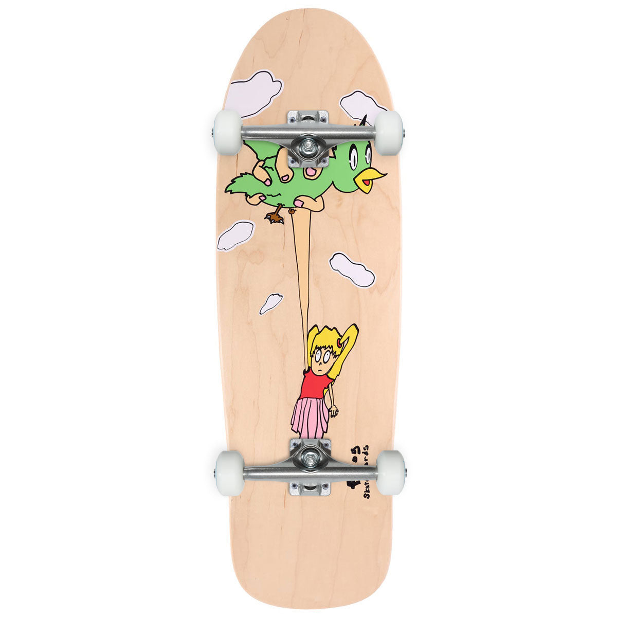 Frog Bird Girl Pat G Skateboard Complete - 9.80