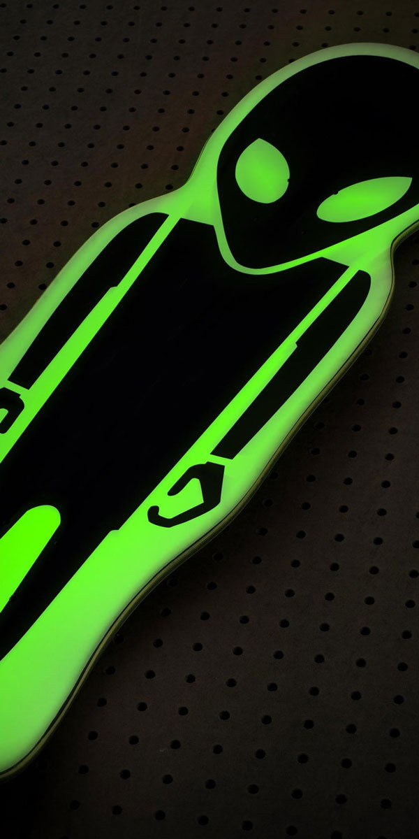 Alien Workshop Soldier Die Cut Skateboard Deck - Glow - 9.675