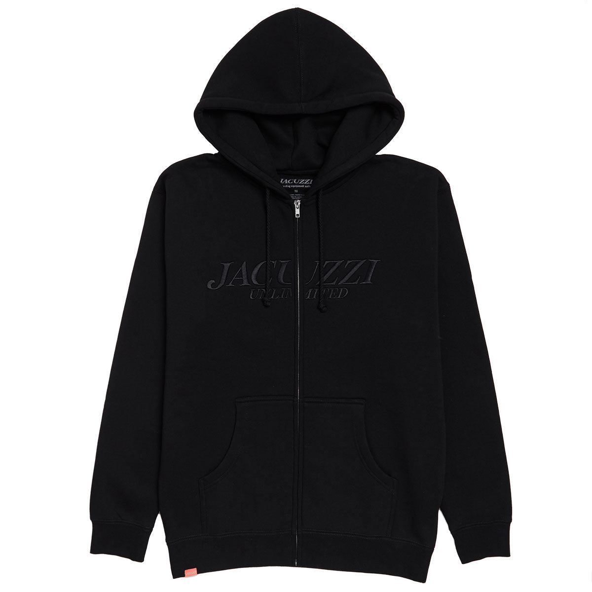 Jacuzzi Flavor Embroidered Zip Up Hoodie - Black image 1