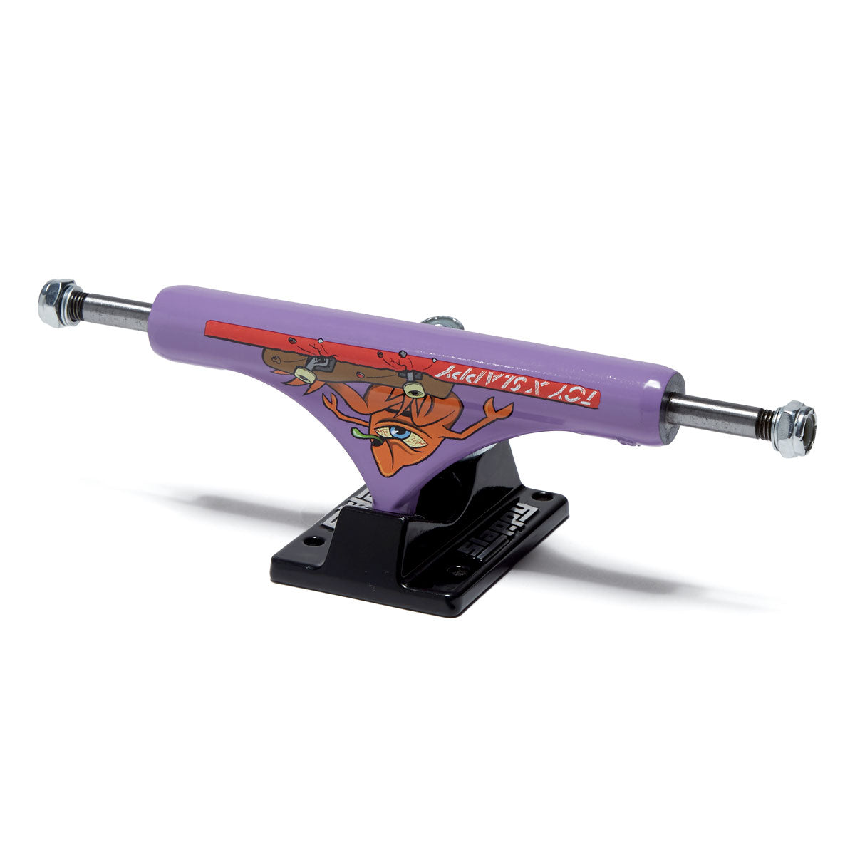 Slappy x Toy Machine ST1 Hollow Skateboard Trucks - Purple/Black - 8.50