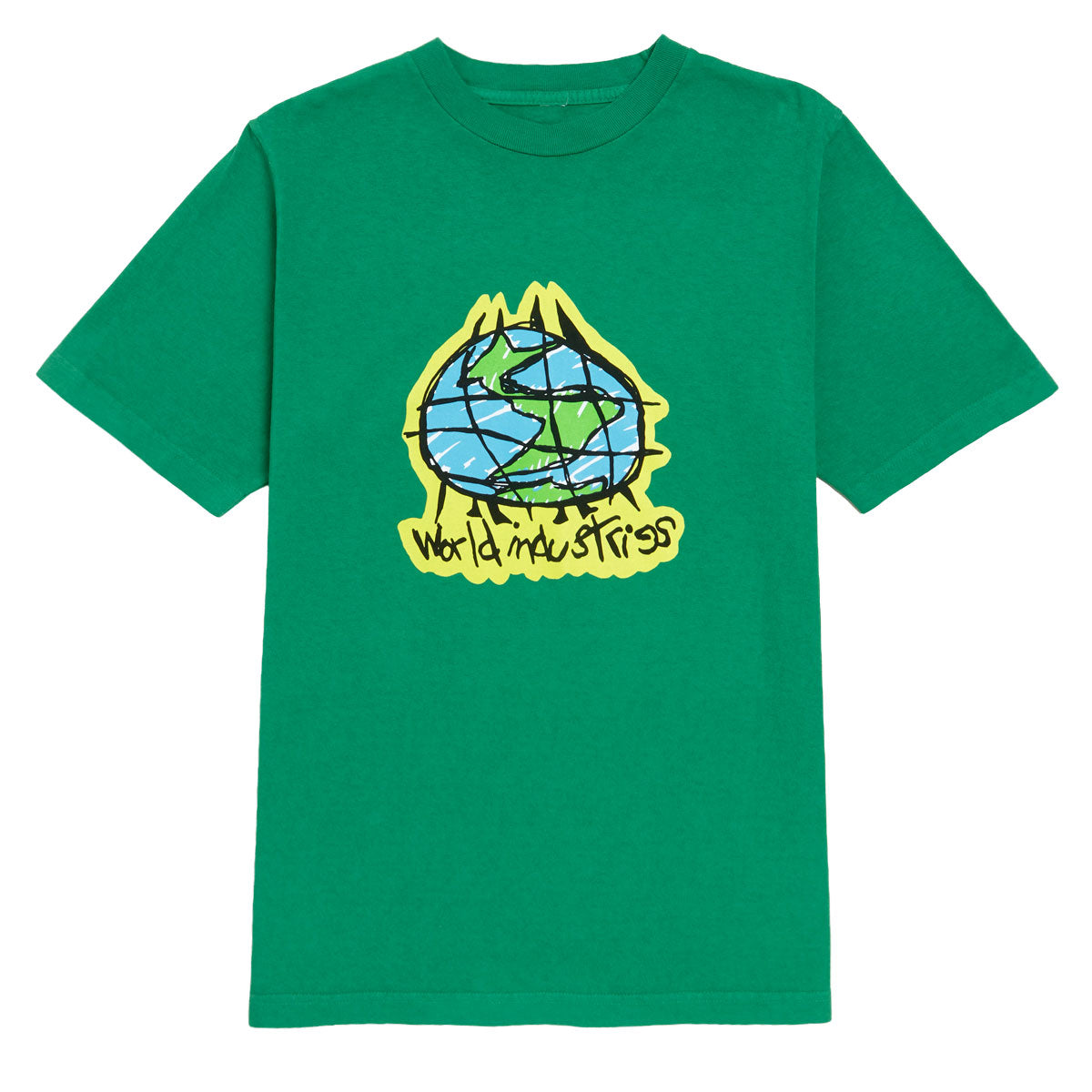 World Industries Scribble T-Shirt - Kelly Green – Daddies Board Shop