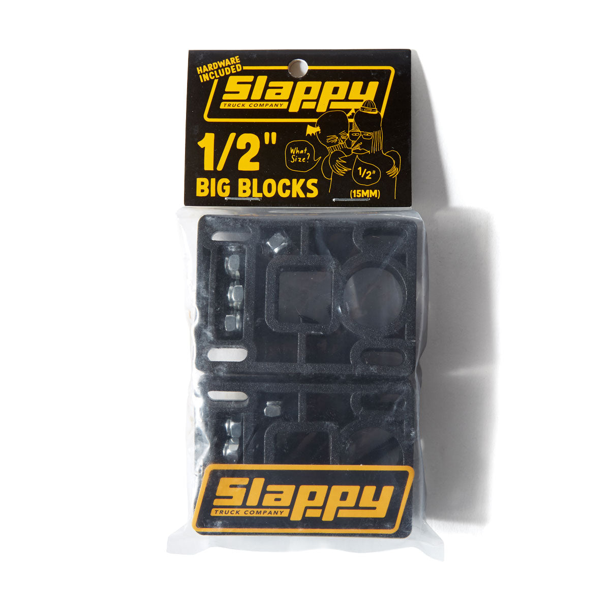 Slappy Big Blocks Risers With Hardware - Black - 1/2