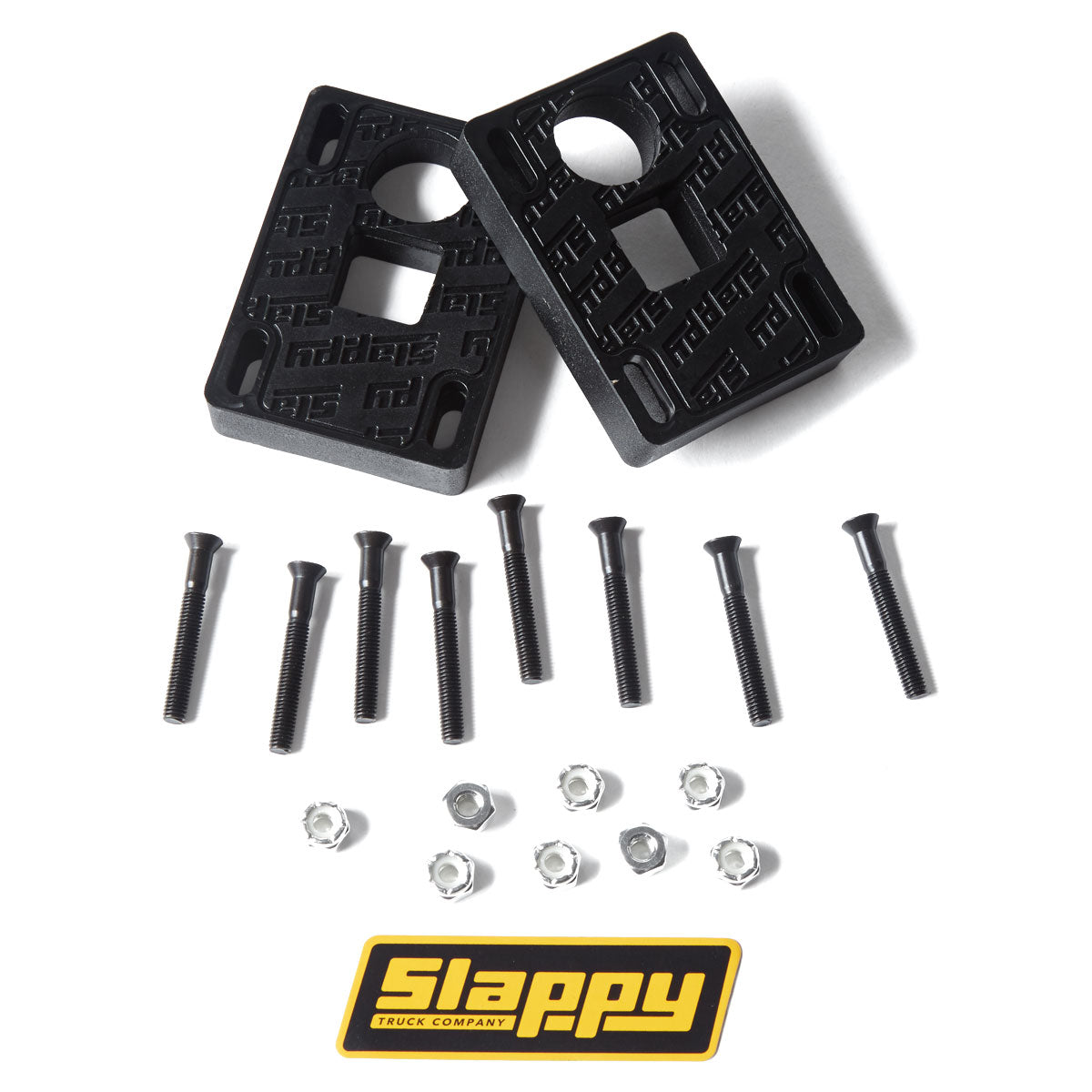 Slappy Big Blocks Risers With Hardware - Black - 1/2