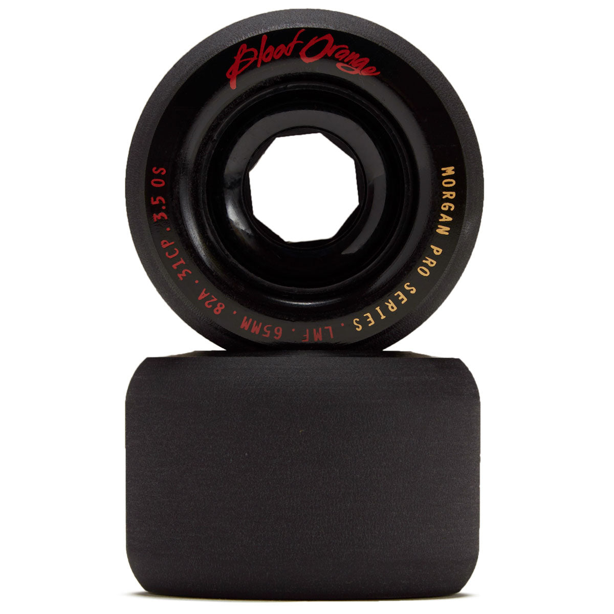 Blood Orange Liam Morgan Formula 82a Longboard Wheels - Black/Black - 65mm image 2