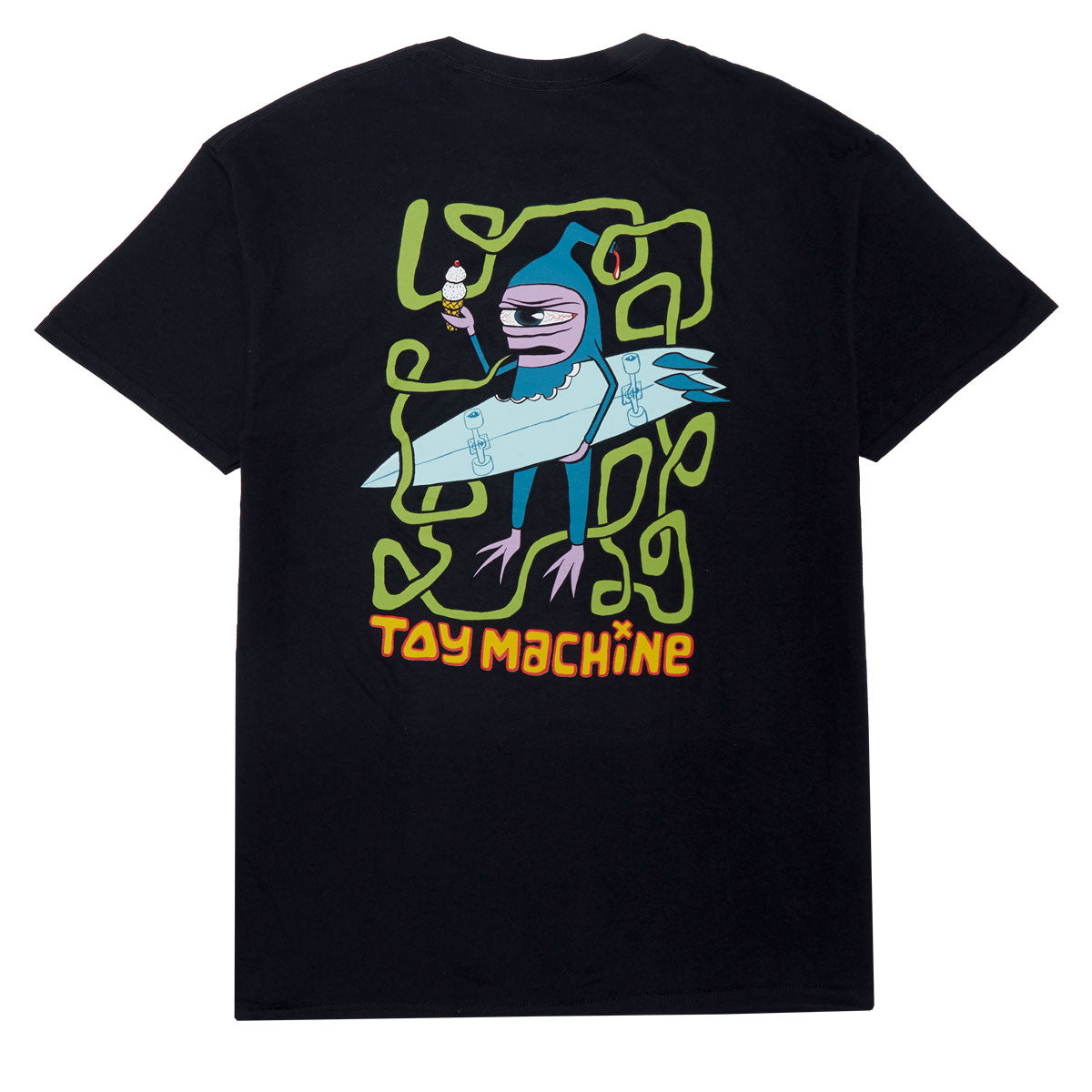 Toy Machine Surf Sect T-Shirt - Black image 2