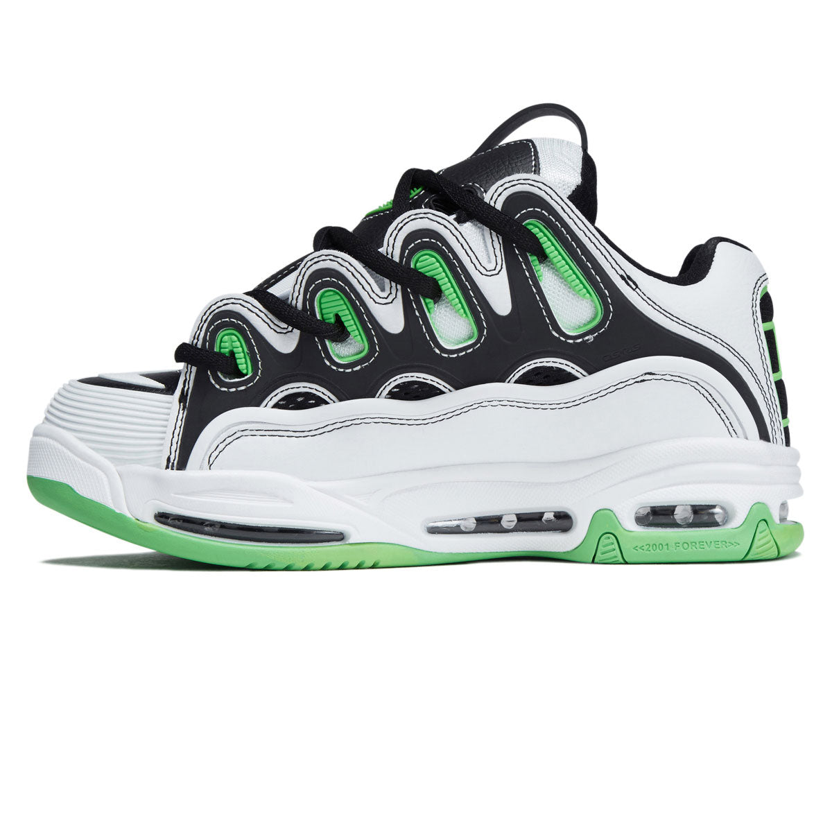 Osiris D3 2001 Shoes - White/Black/Green – Daddies Board Shop