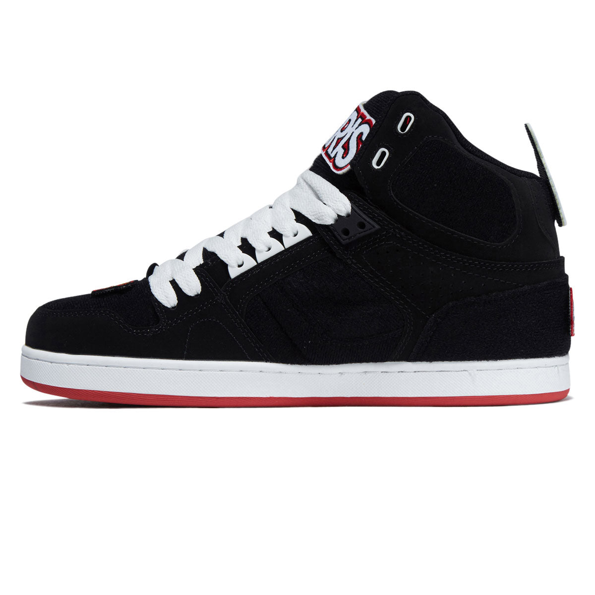 Osiris NYC 83 CLK Shoes - Black/Red/Velcro – Daddies Board Shop