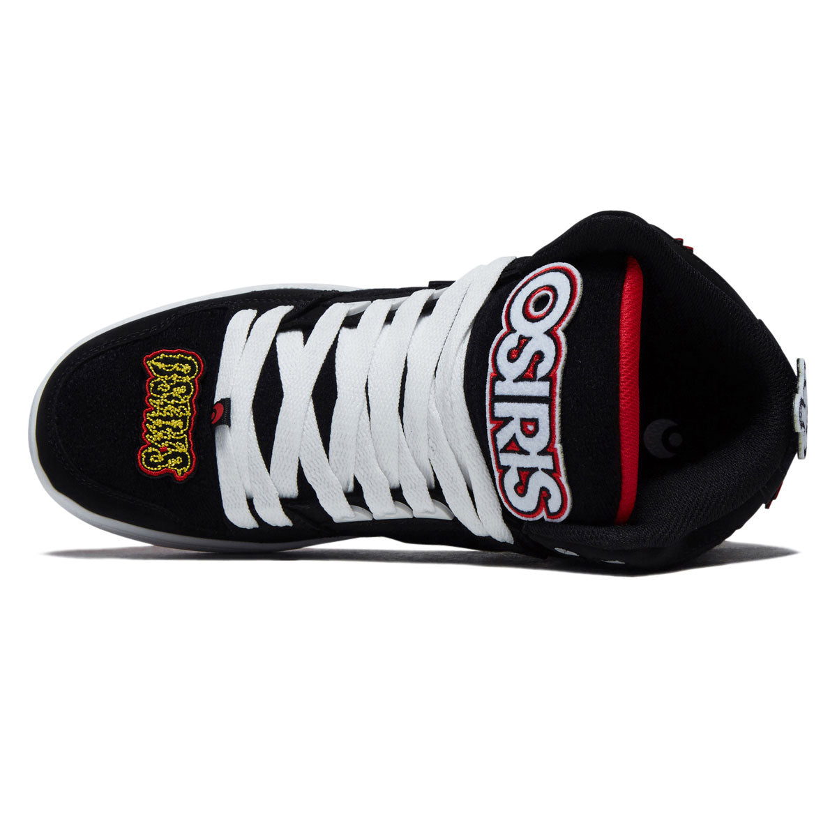 Osiris NYC 83 CLK Shoes - Black/Red/Velcro – Daddies Board Shop