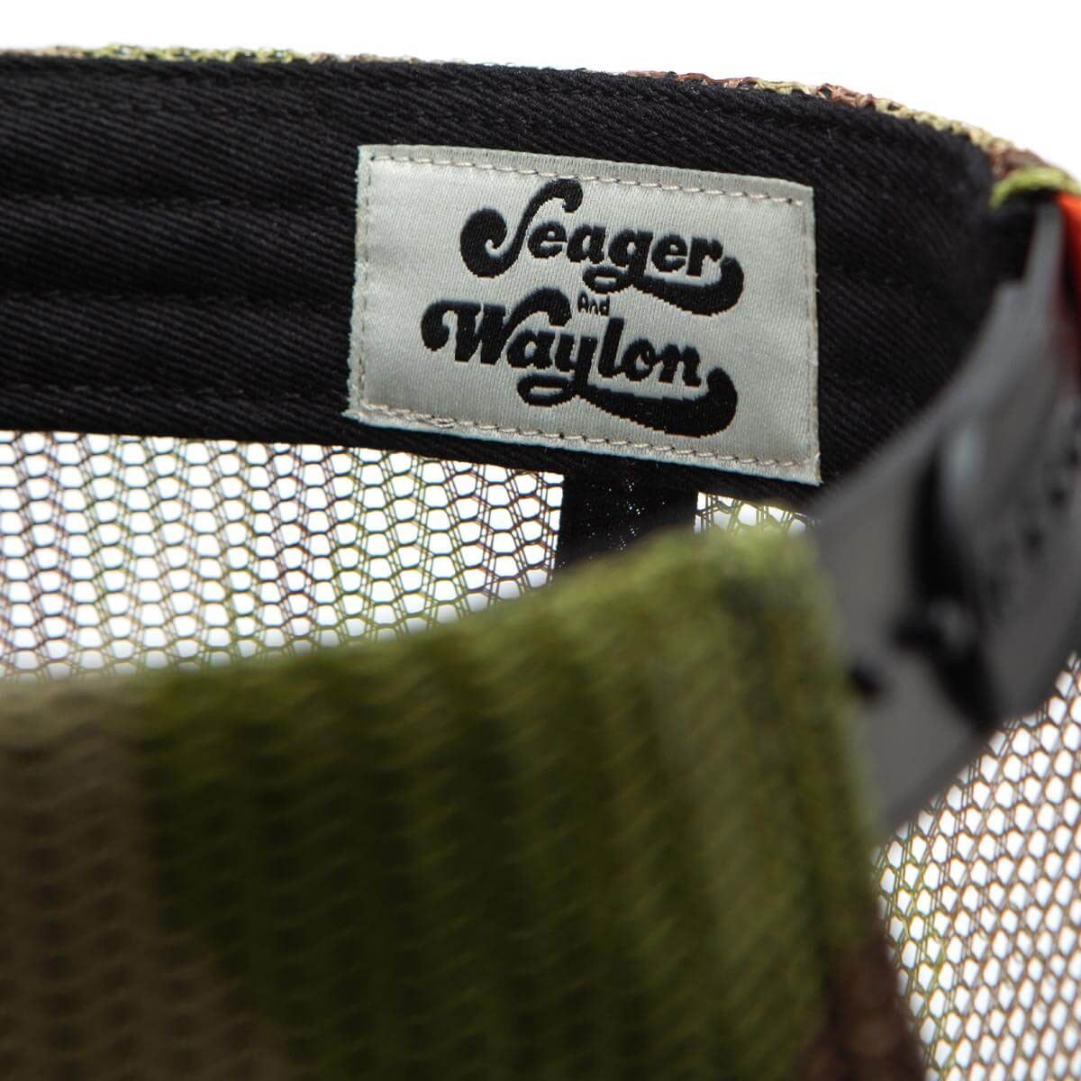 Seager x Waylon Jennings Flying W Snapback Hat - Camo image 4