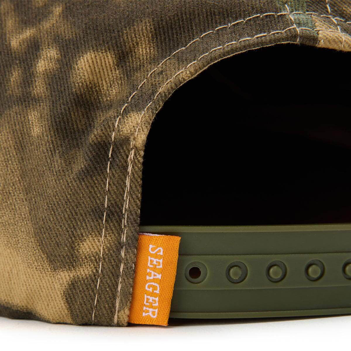Seager x Waylon Jennings The Eagle Snapback Hat - Real Camo image 3