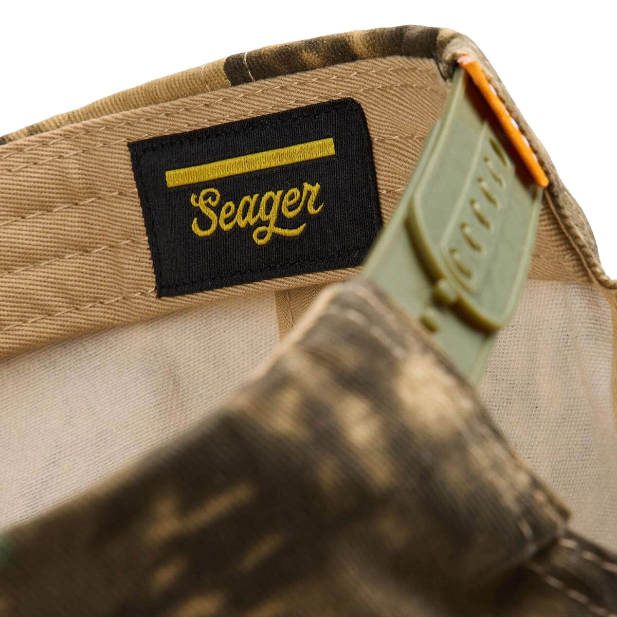 Seager x Waylon Jennings The Eagle Snapback Hat - Real Camo image 4