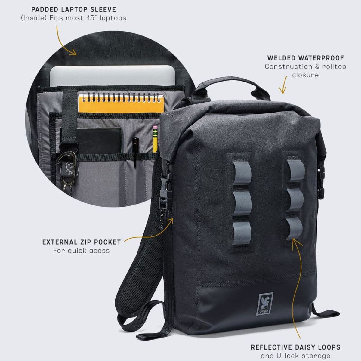 Chrome Urban Ex 20l Backpack - Black image 5