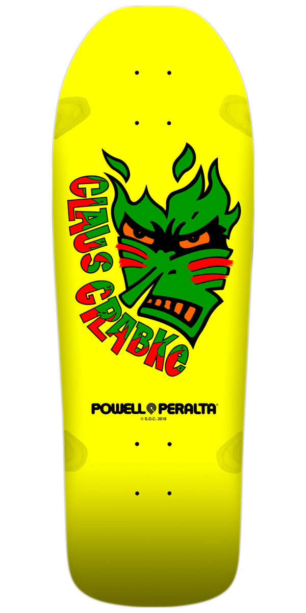 Powell-Peralta Claus Grabke '03'  Skateboard Deck - Yellow - 10.25