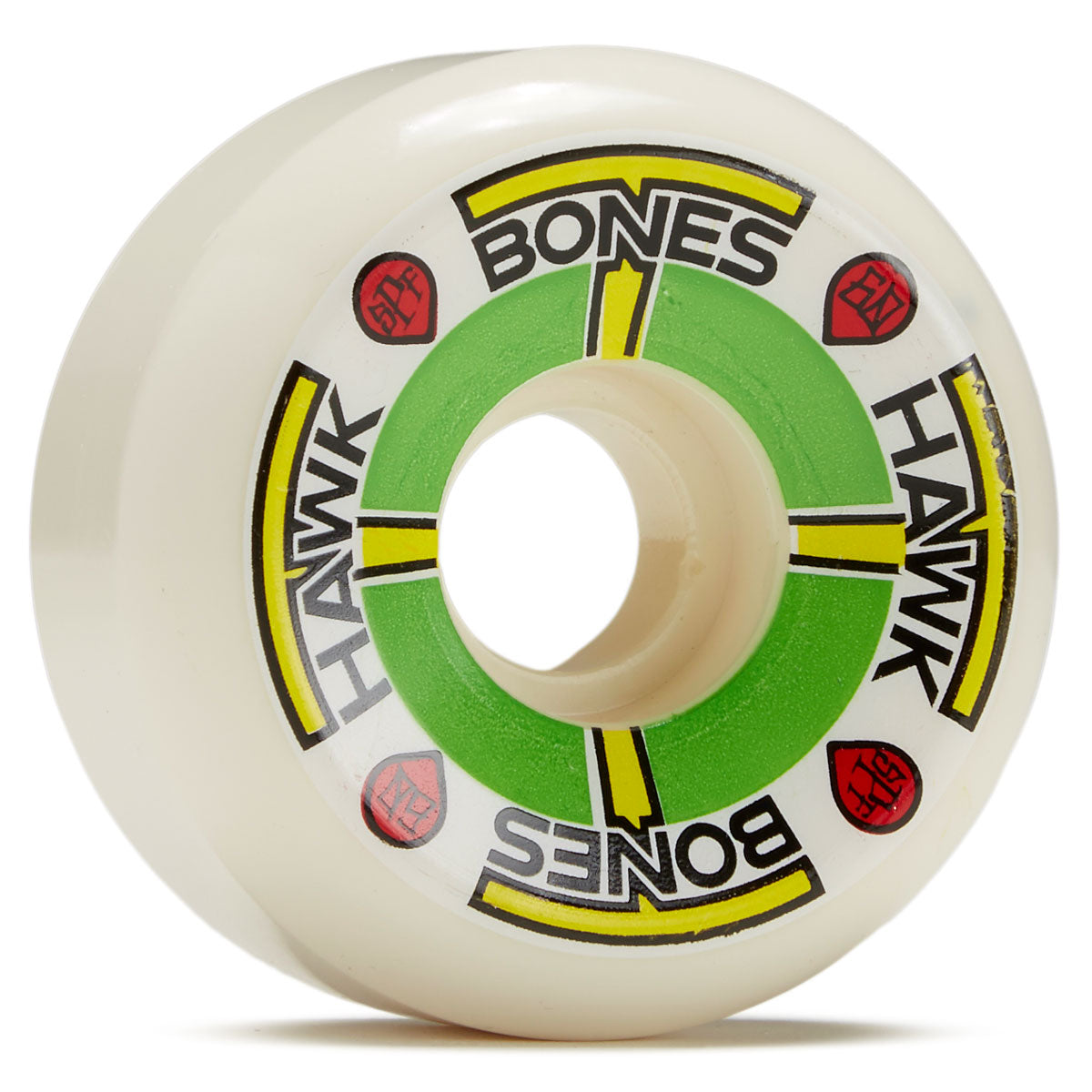 Bones Hawk T-Bones II 84b P5 Sidecut Skateboard Wheels - White - 60mm image 1