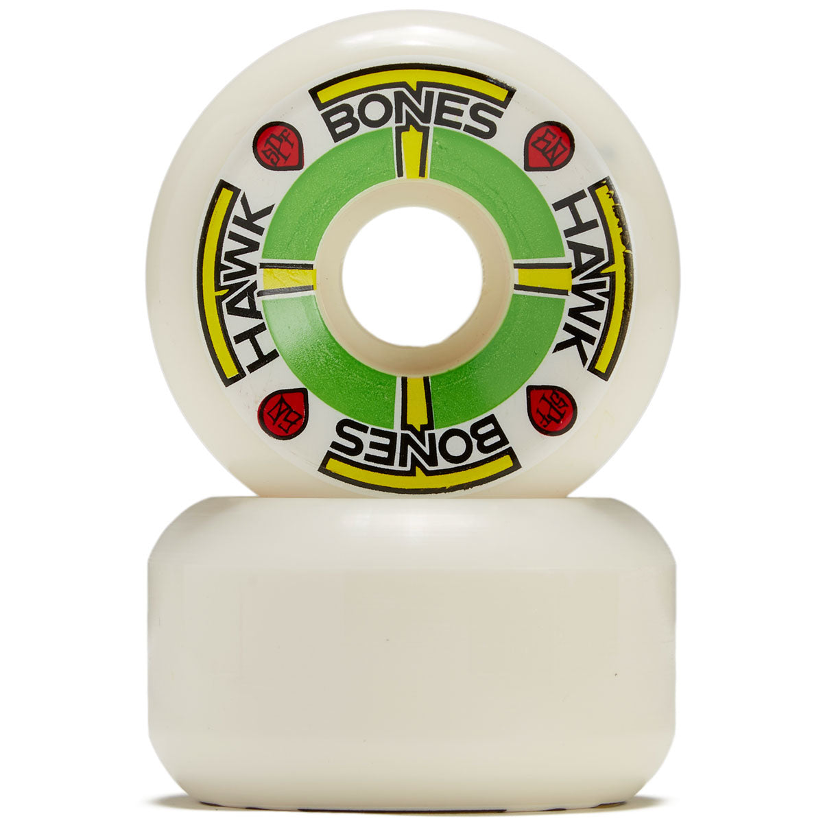 Bones Hawk T-Bones II 84b P5 Sidecut Skateboard Wheels - White - 60mm image 2