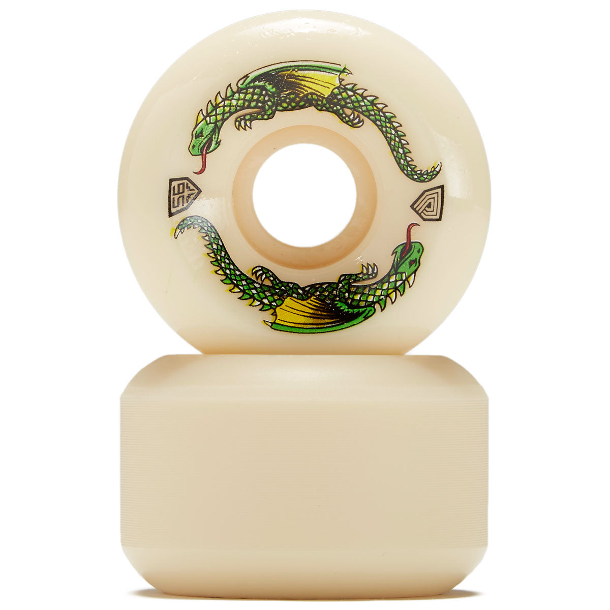 Powell-Peralta Dragon Formula 93A Skateboard Wheels - Off White - 56mm image 2