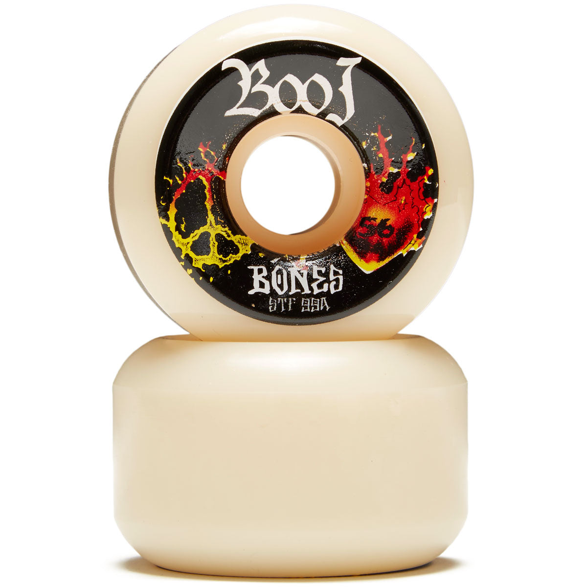 Bones Boo Heart & Soul 99A V6 Wide-Cut Skateboard Wheels - 56mm image 2