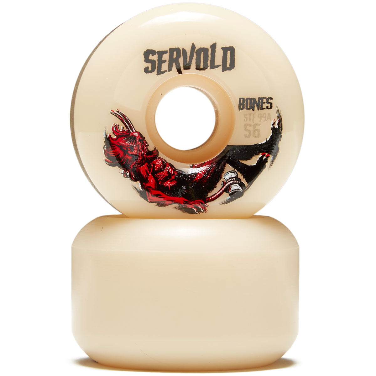 Bones Servold Trapped 99A V6 Wide-Cut Skateboard Wheels - 56mm image 2