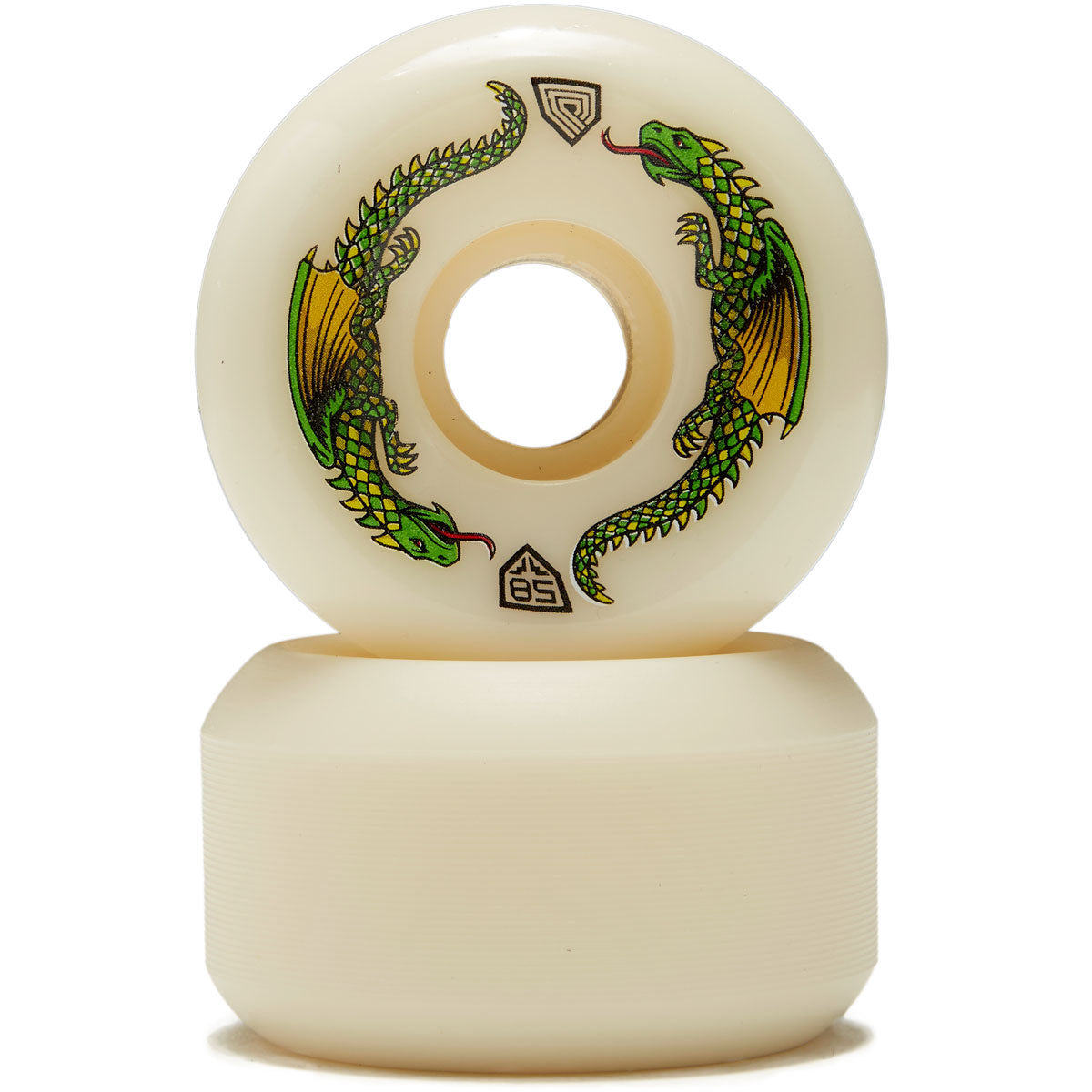 Powell-Peralta Dragon Formula 93A Skateboard Wheels - Off White - 58mm image 2