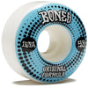 Bones 100s OG Formula Dots V4 Wide Skateboard Wheels - White - 53mm