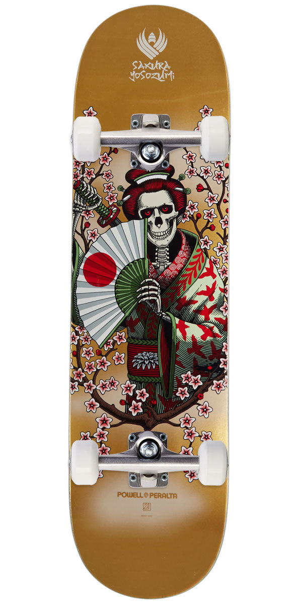 Powell-Peralta Flight Sakura Yosozumi Samurai Skateboard Complete - Gold - 8.25