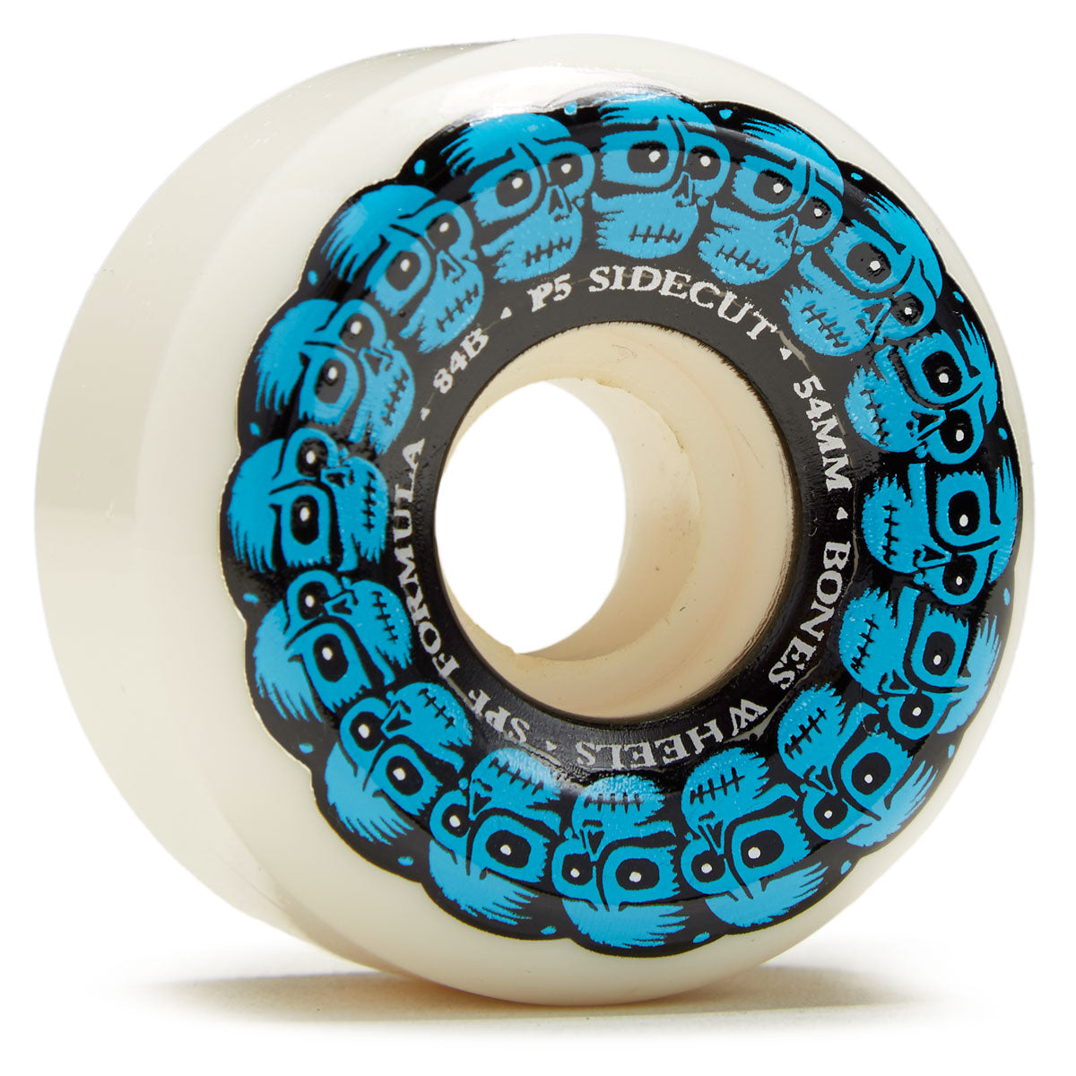 Bones Circle Skulls 84B P5 Sidecut Skateboard Wheels - 54mm image 1