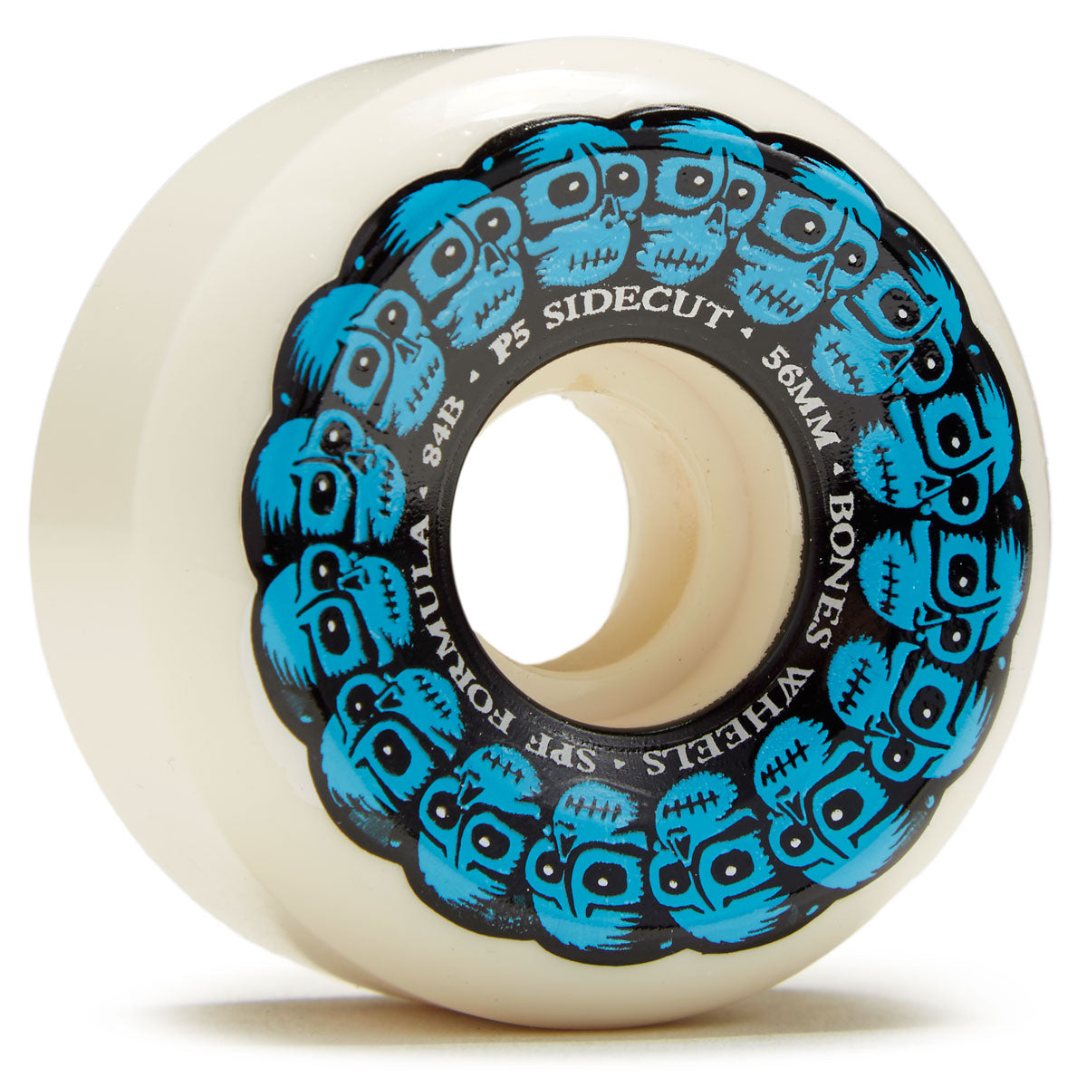 Bones Circle Skulls 84B P5 Sidecut Skateboard Wheels - 56mm image 1