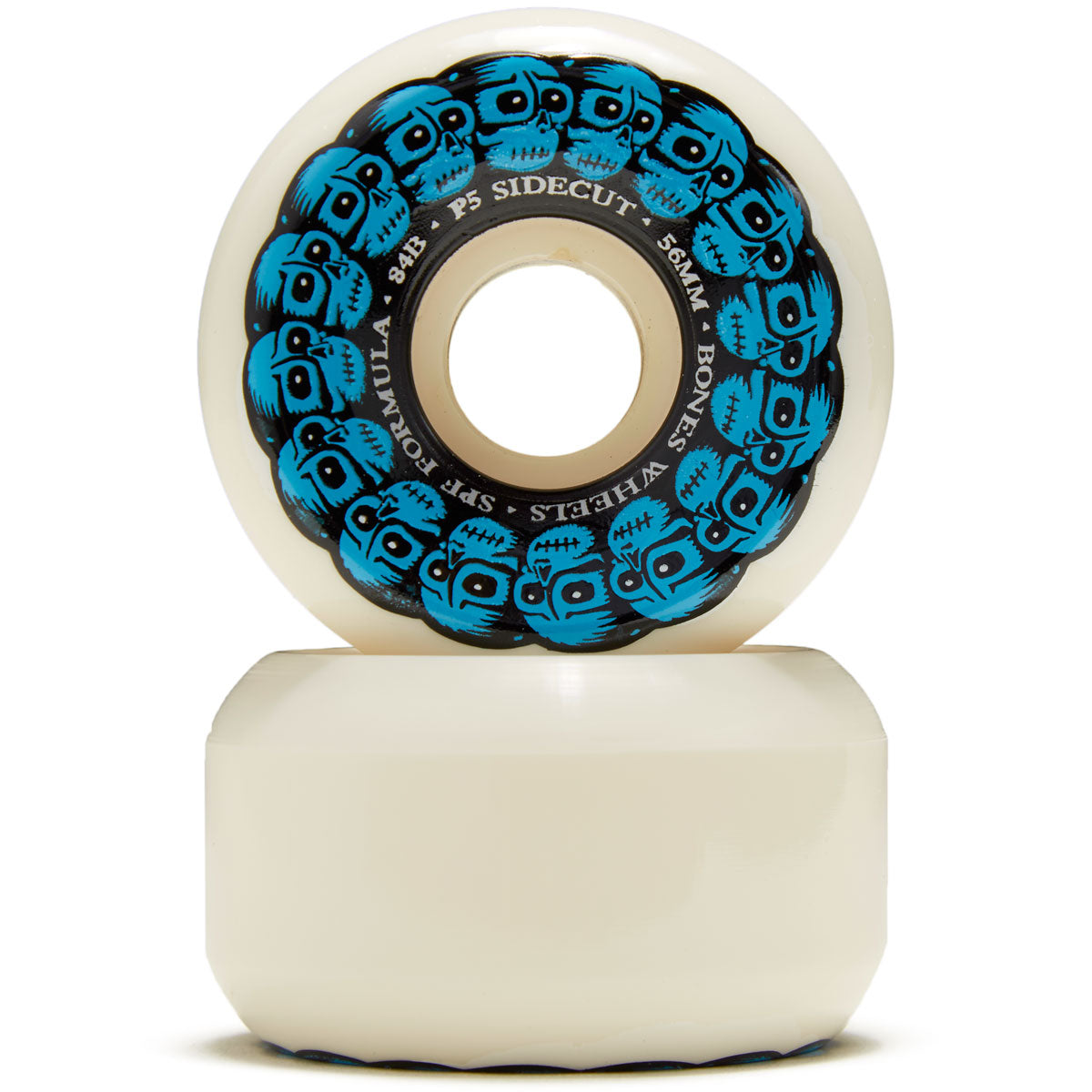 Bones Circle Skulls 84B P5 Sidecut Skateboard Wheels - 56mm image 2