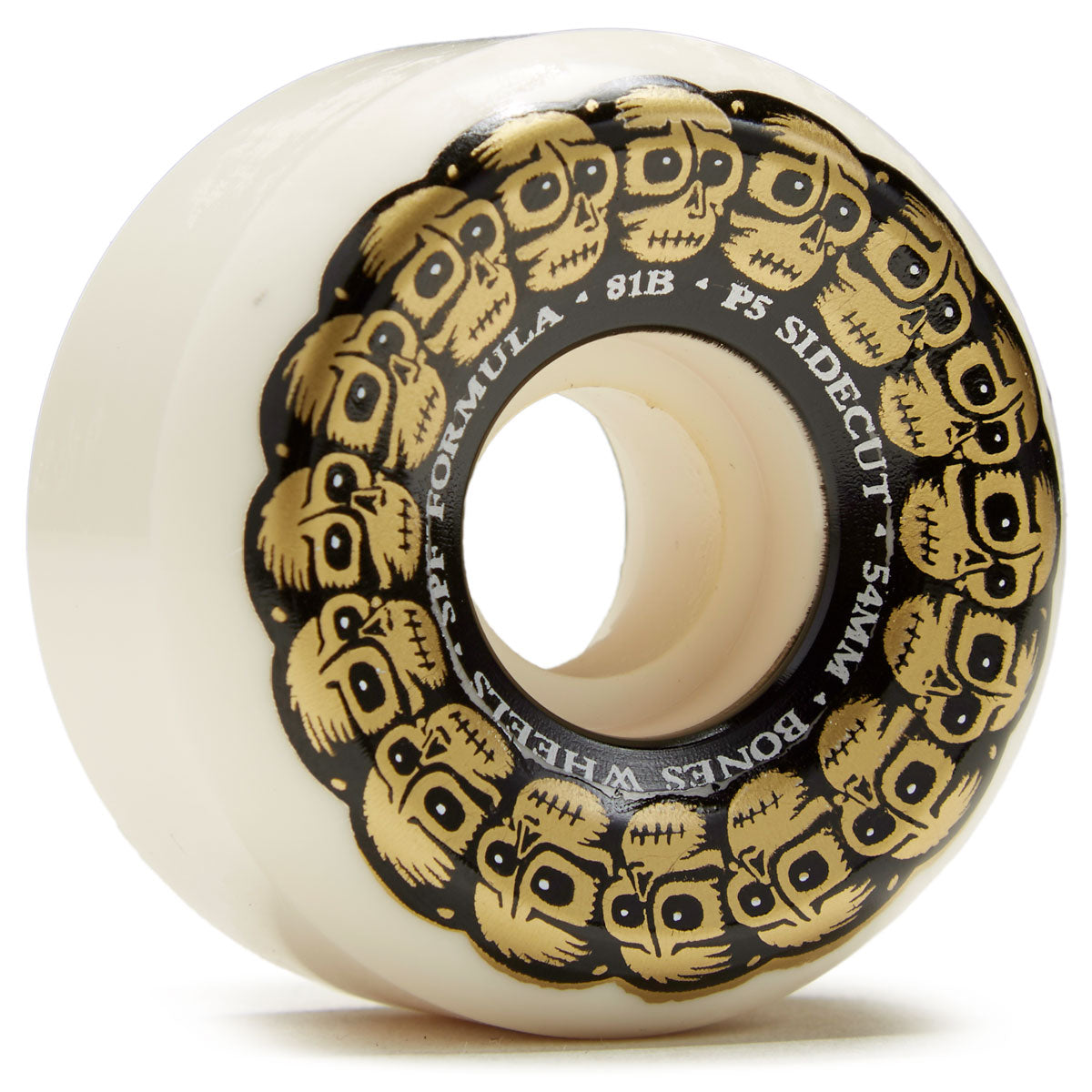 Bones Circle Skulls 81B P5 Sidecut Skateboard Wheels - 54mm image 1