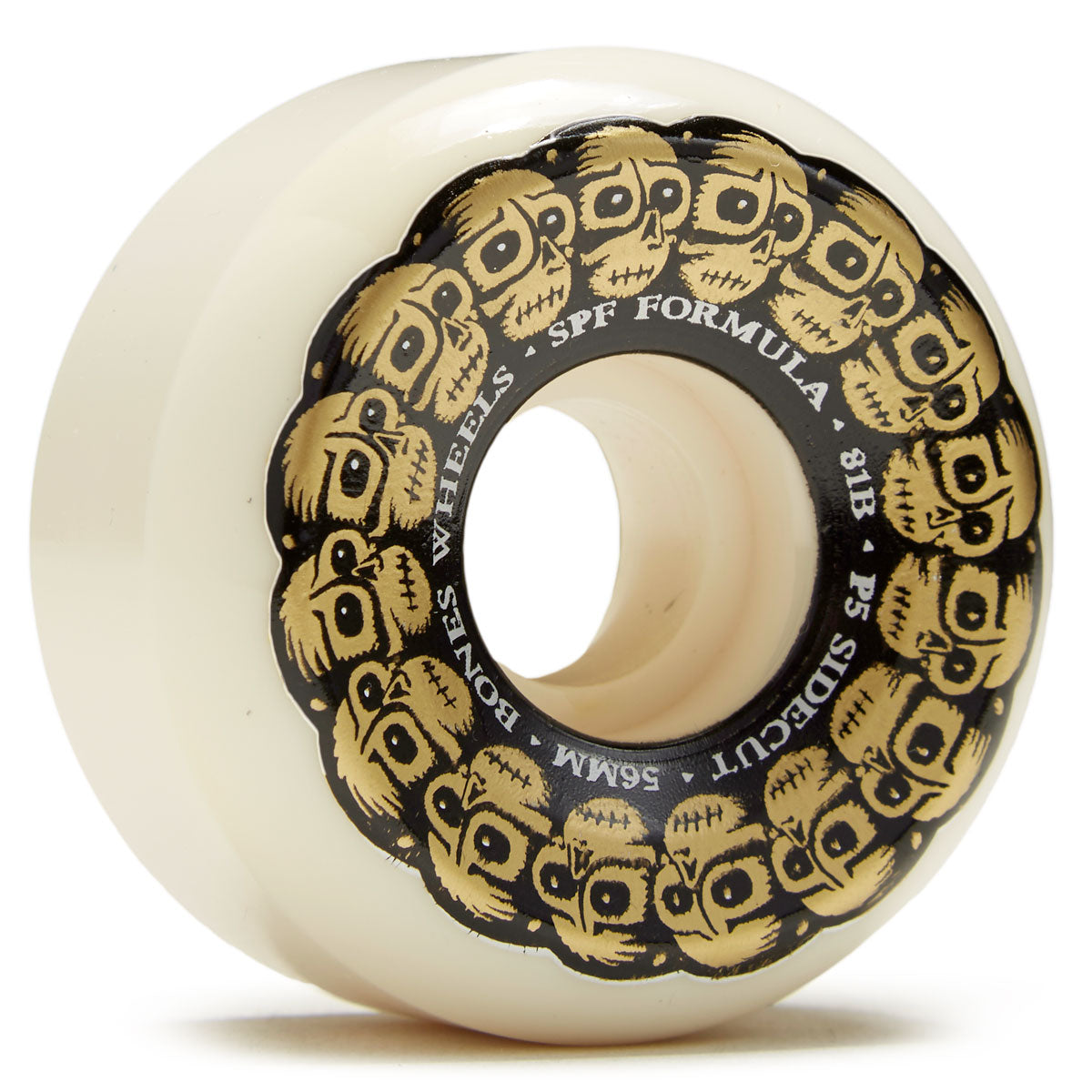 Bones Circle Skulls 81B P5 Sidecut Skateboard Wheels - 56mm image 1