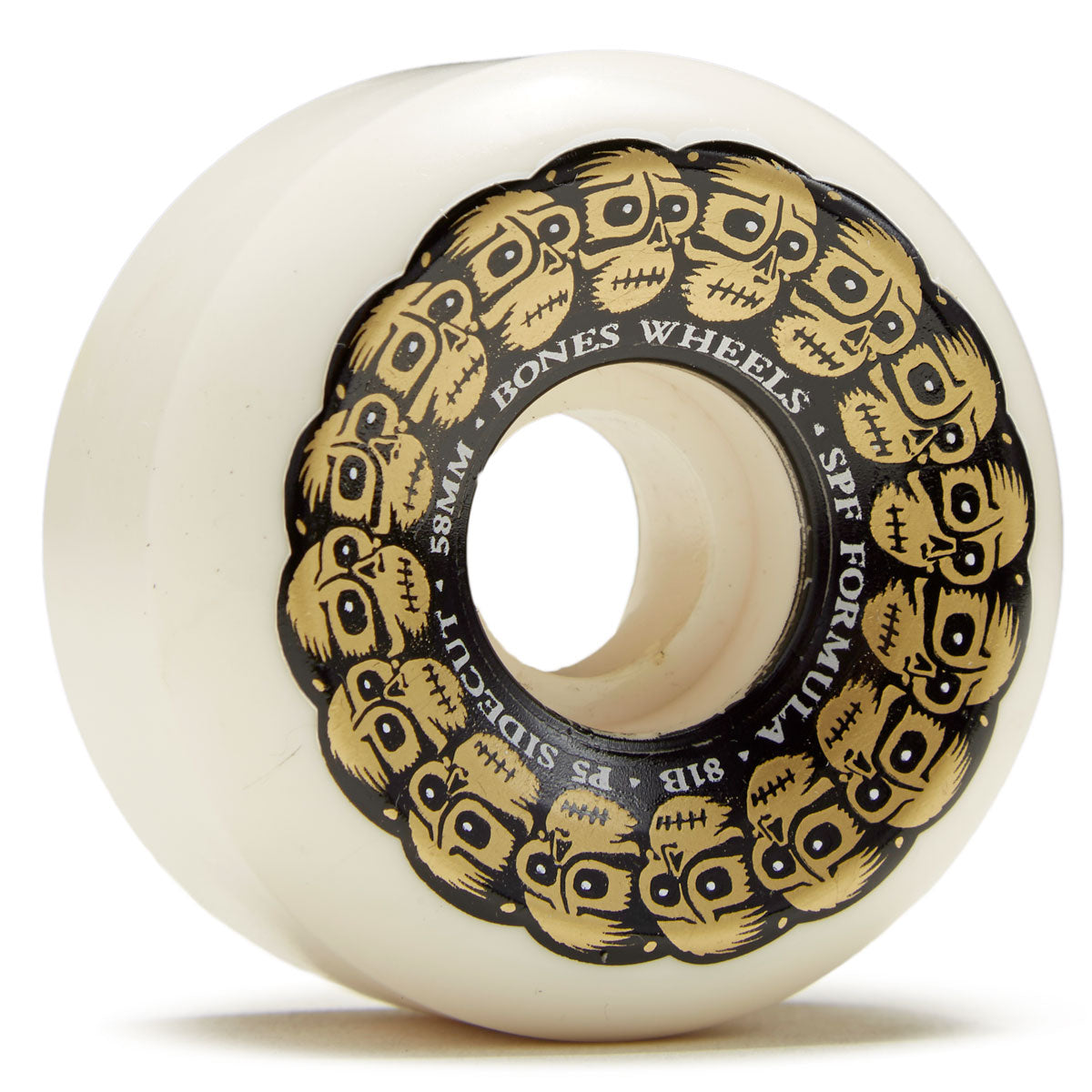 Bones Circle Skulls 81B P5 Sidecut Skateboard Wheels - 58mm image 1