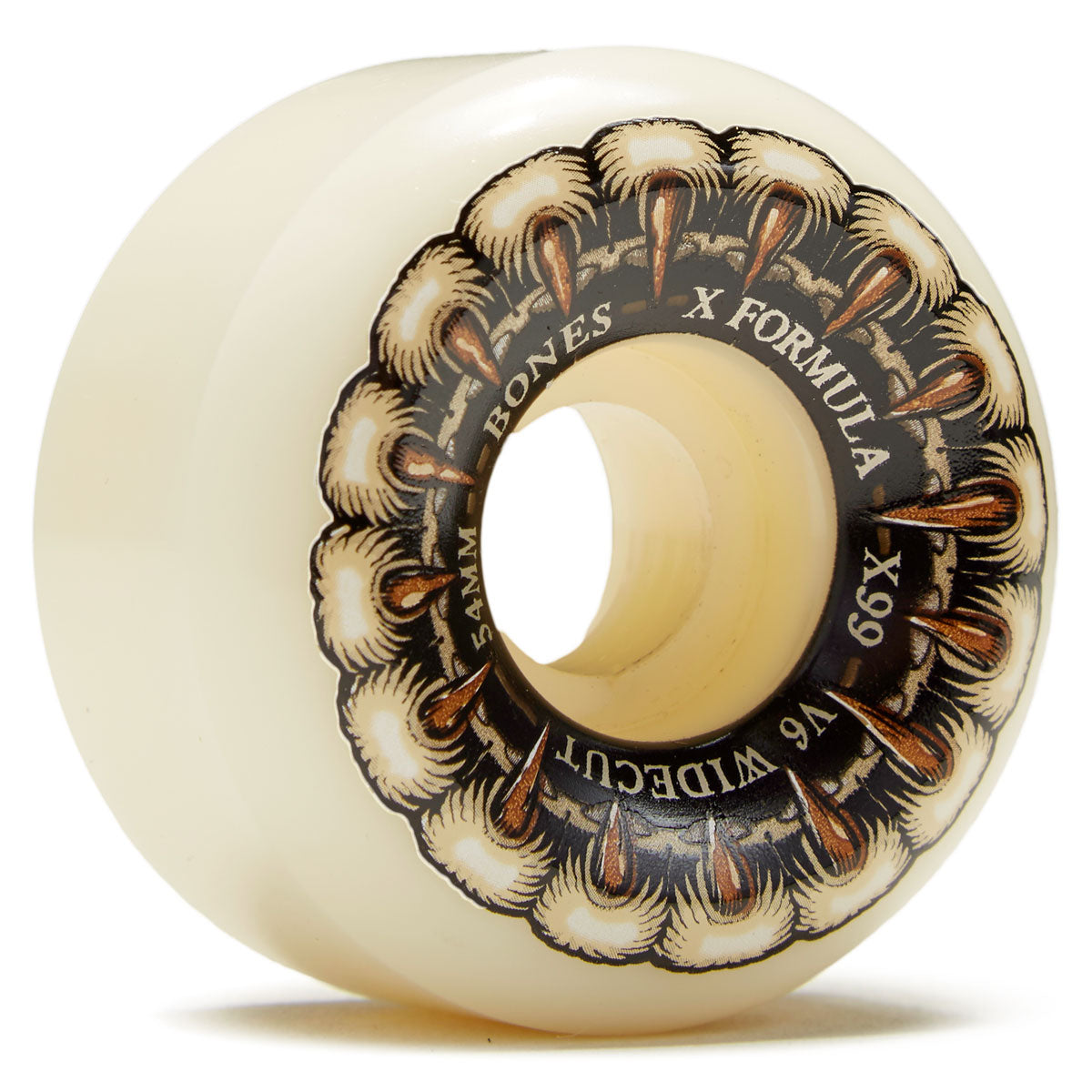 Bones X-Formula Grippin Wolf 99a V6 Wide Cut Skateboard Wheels - 54mm image 1