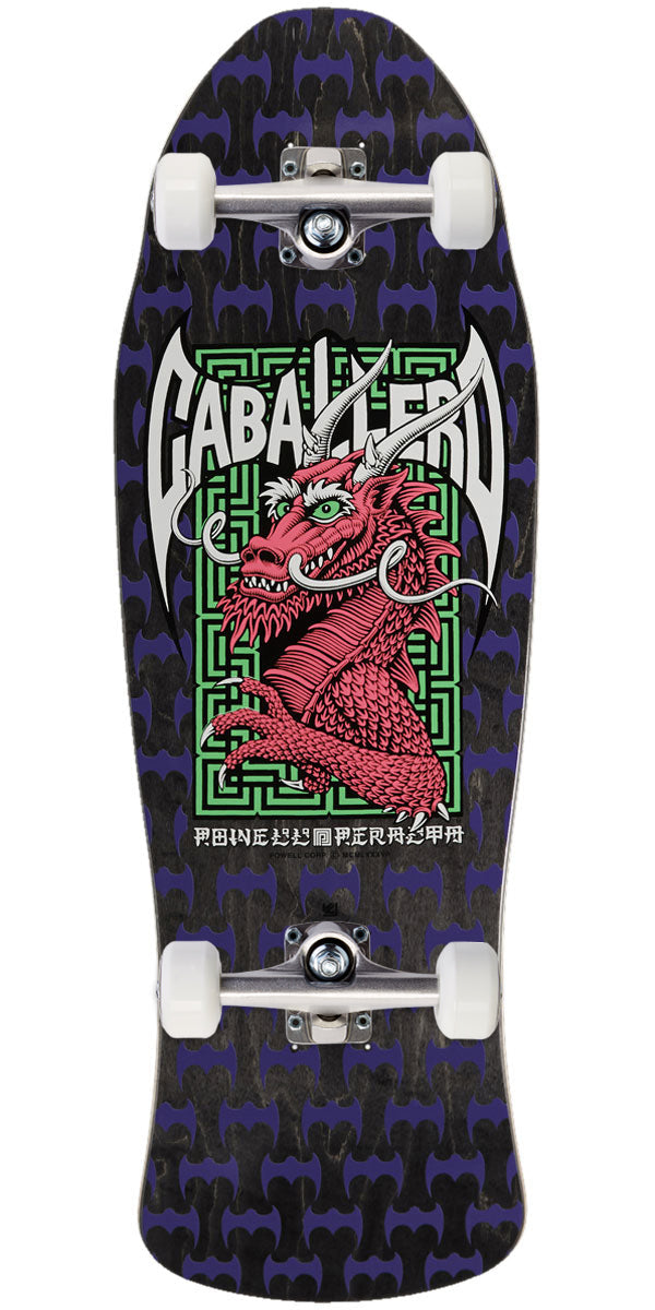 Powell-Peralta Steve Caballero Street Dragon 20 Skateboard Complete - Black Stain - 9.625