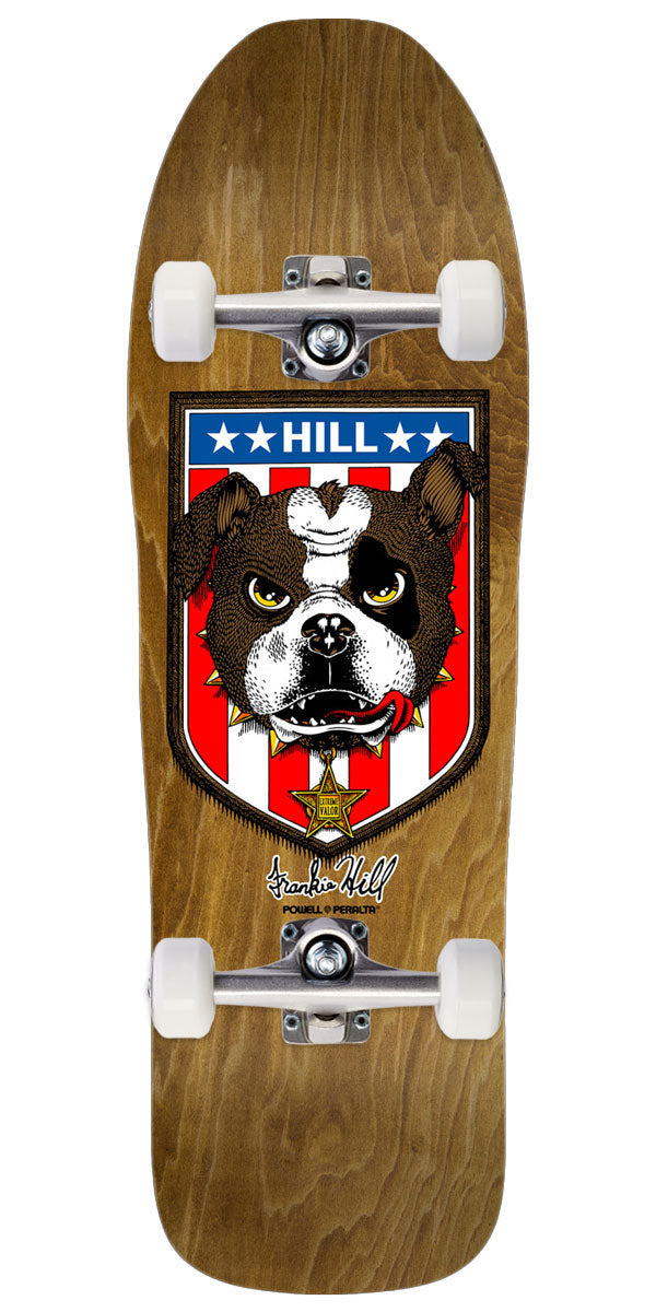 Powell-Peralta Frankie Hill Bull Dog 11 Skateboard Complete - Brown Stain - 10.00