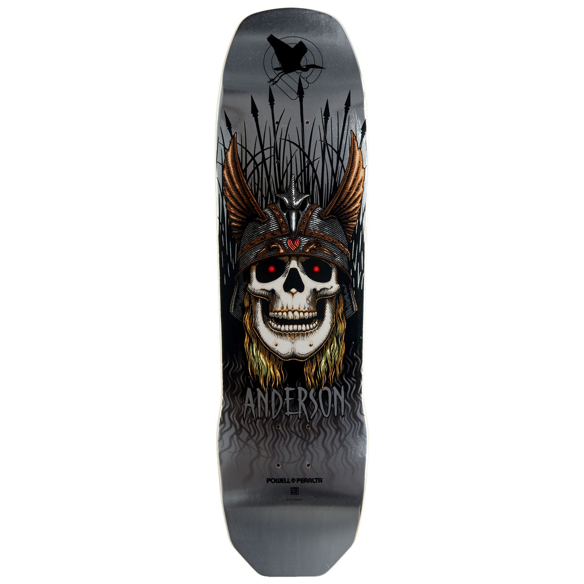 Powell-Peralta Andy Anderson Heron Skateboard Deck - Silver Foil - 8.45