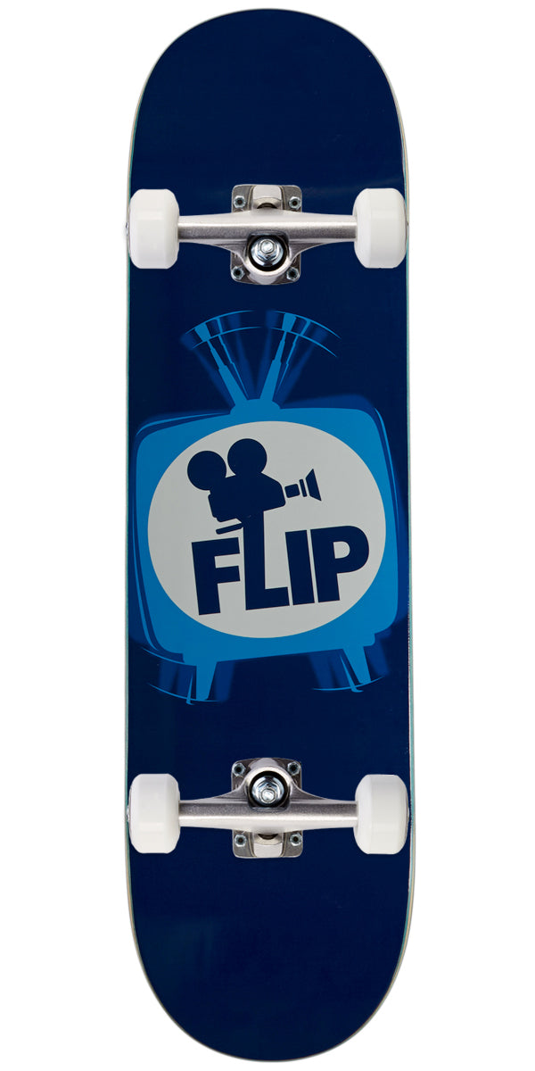 Flip TV Logo Skateboard Complete - Blue - 8.25