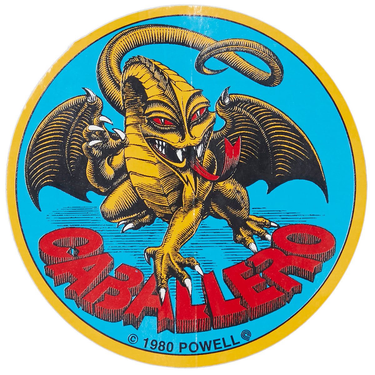 Powell Peralta Steve Caballero Original Dragon Stickers - 3.5