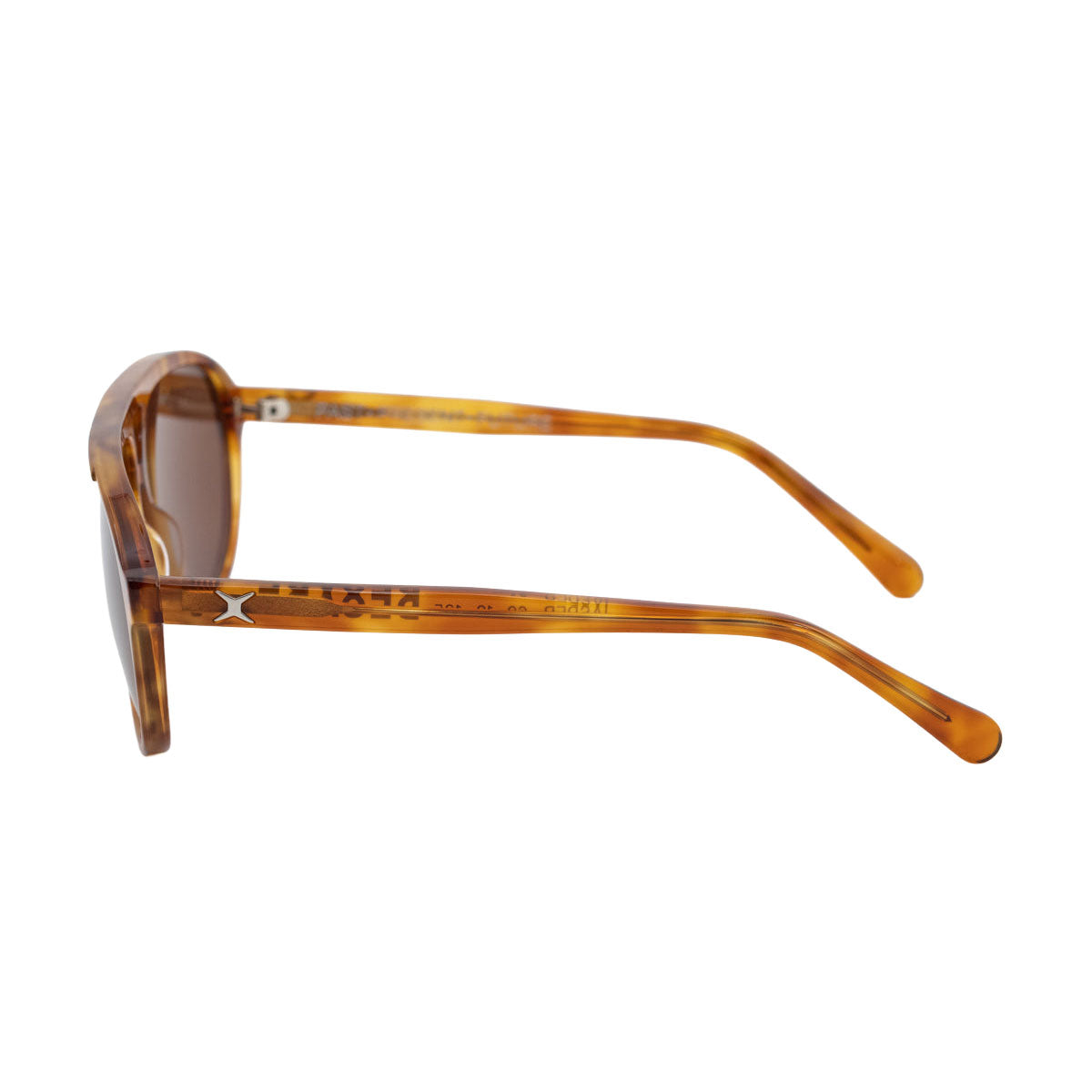 Decade Jasper 80s Sunglasses - Light Brown Tortoise Acetate/Brown
