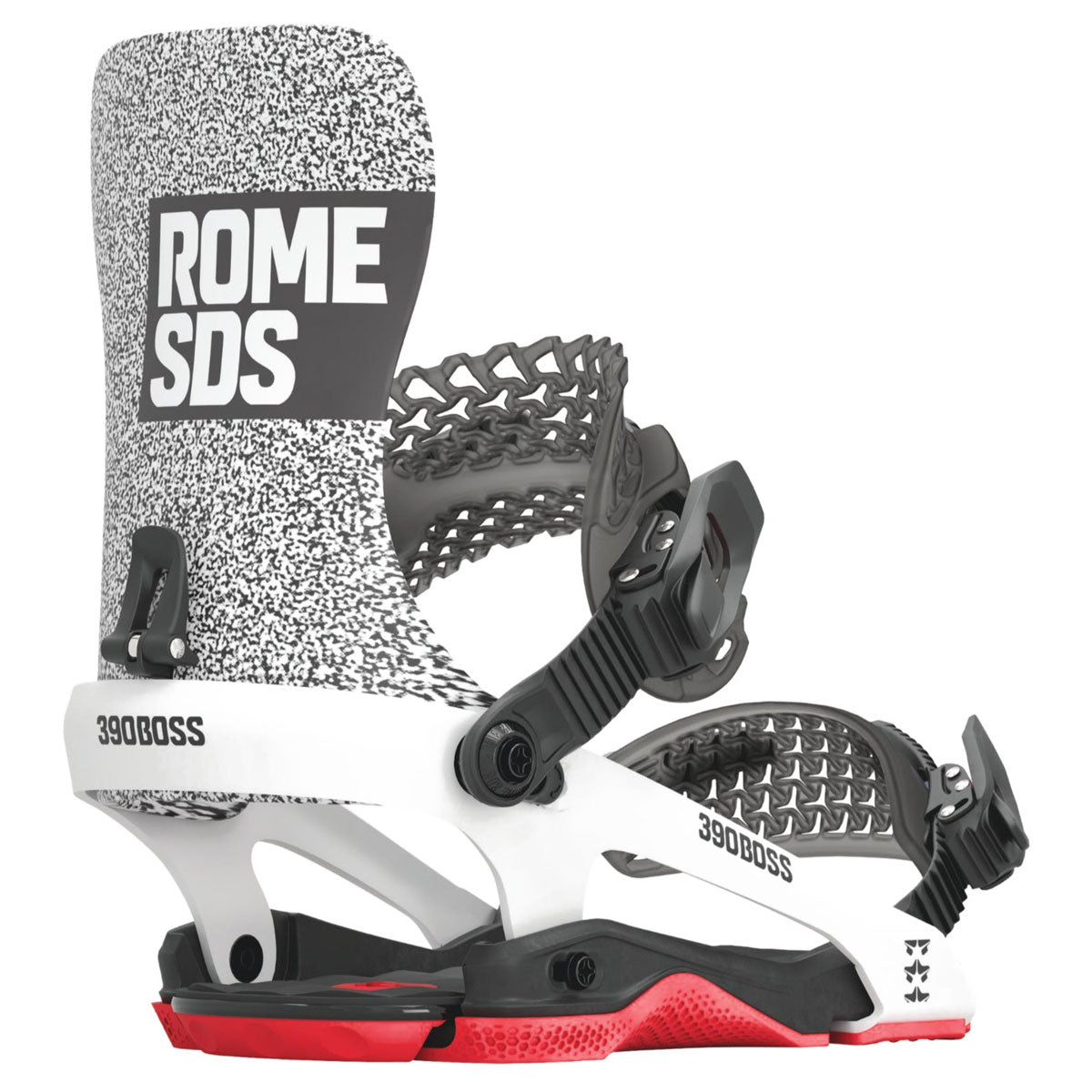 Rome SDS 390 Boss 2024 Snowboard Bindings - Static White image 1