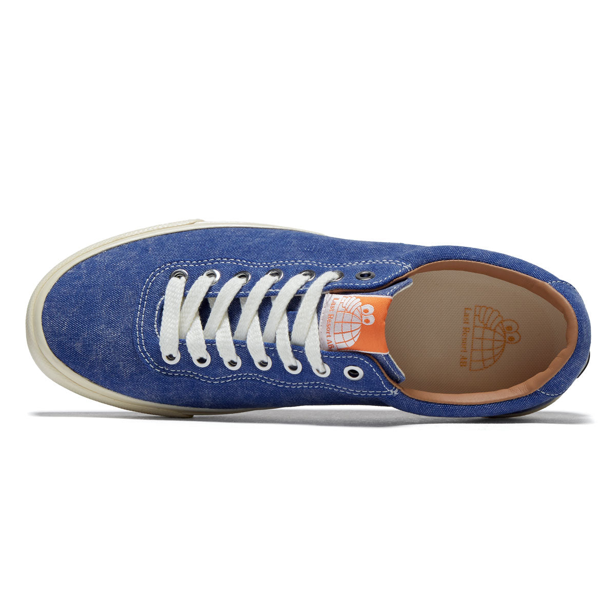 Last Resort AB VM001 Canvas Lo Shoes - Washed Royal Blue/White image 3